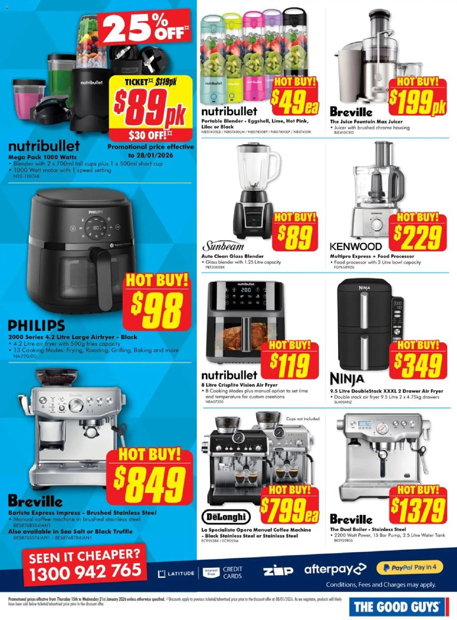 The Good Guys catalogue - valid from 14.01.2026 | Page: 6 | Products: Cups, Salt, Blender, Food processor