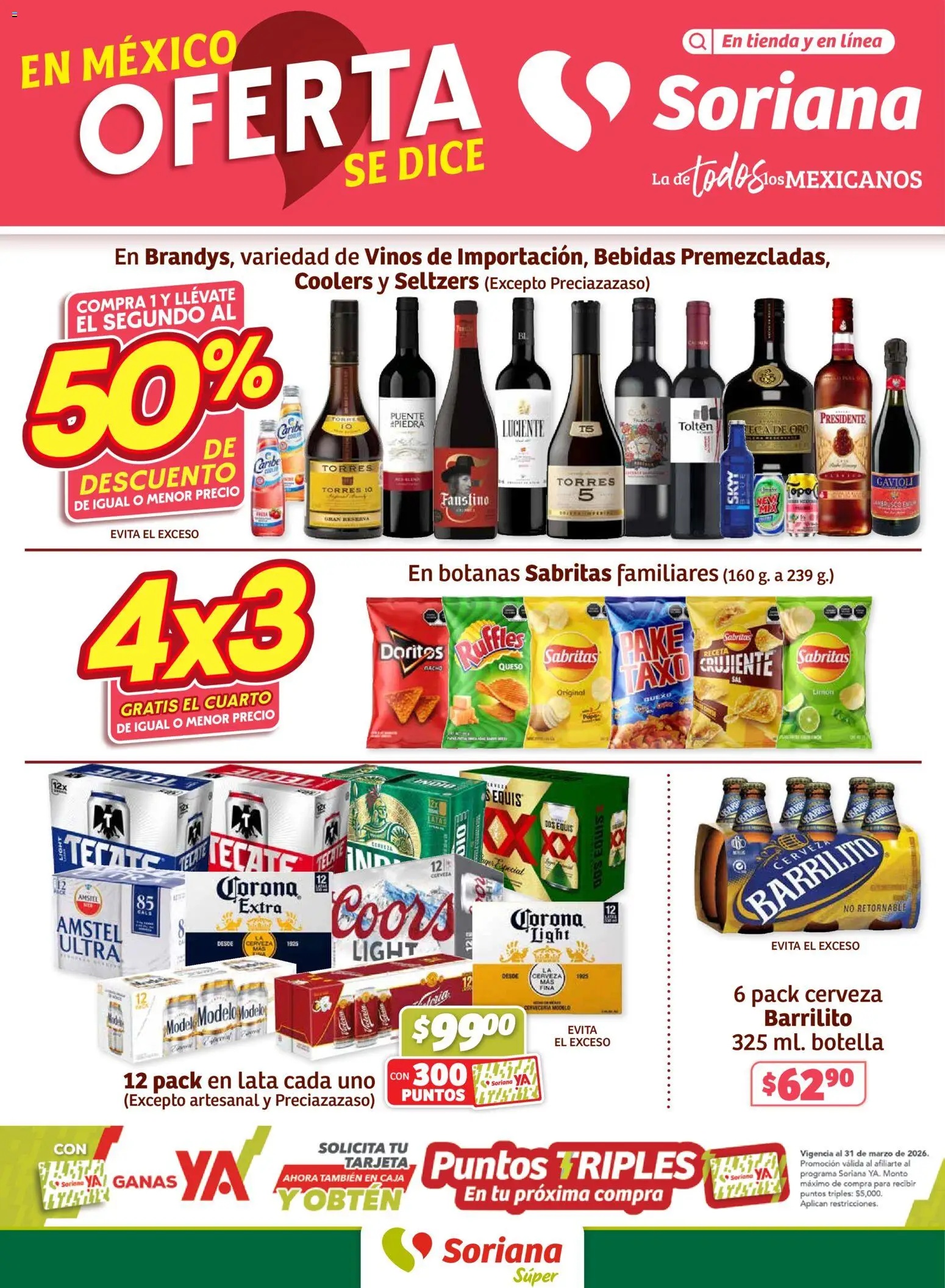 Nuevas ofertas de Soriana válidas en toda la República Mexicana desde el 19.02.2026. ¡Encuentra las mejores ofertas en Soriana - Fin de Semana Súper: Juárez! | Página: 1 | Productos: Limón, Cerveza, Botella, Caja
