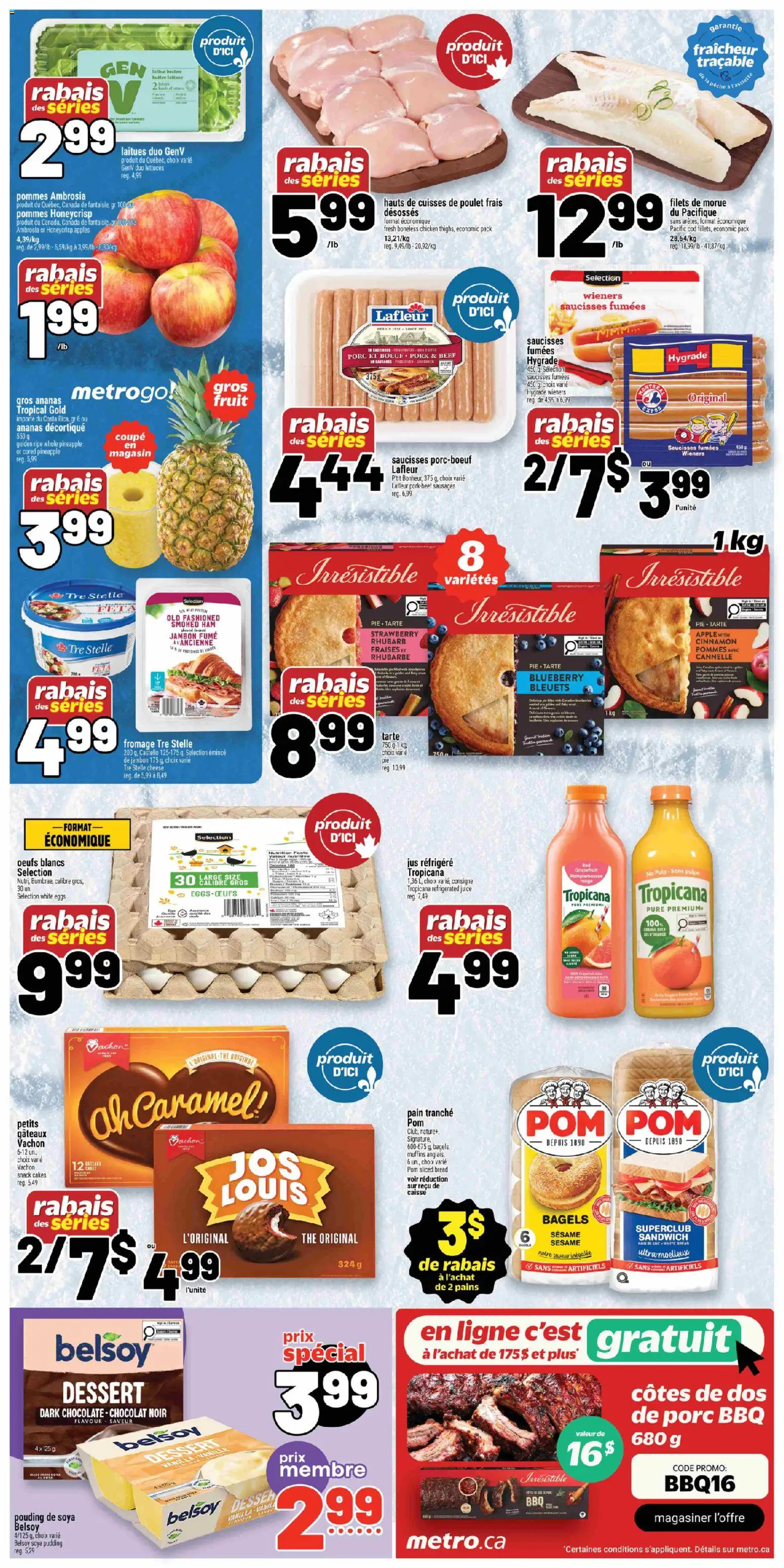 Metro flyer valid from 16.04.2026 | Page: 2 | Products: Beef, Pineapple, Bread, Chicken