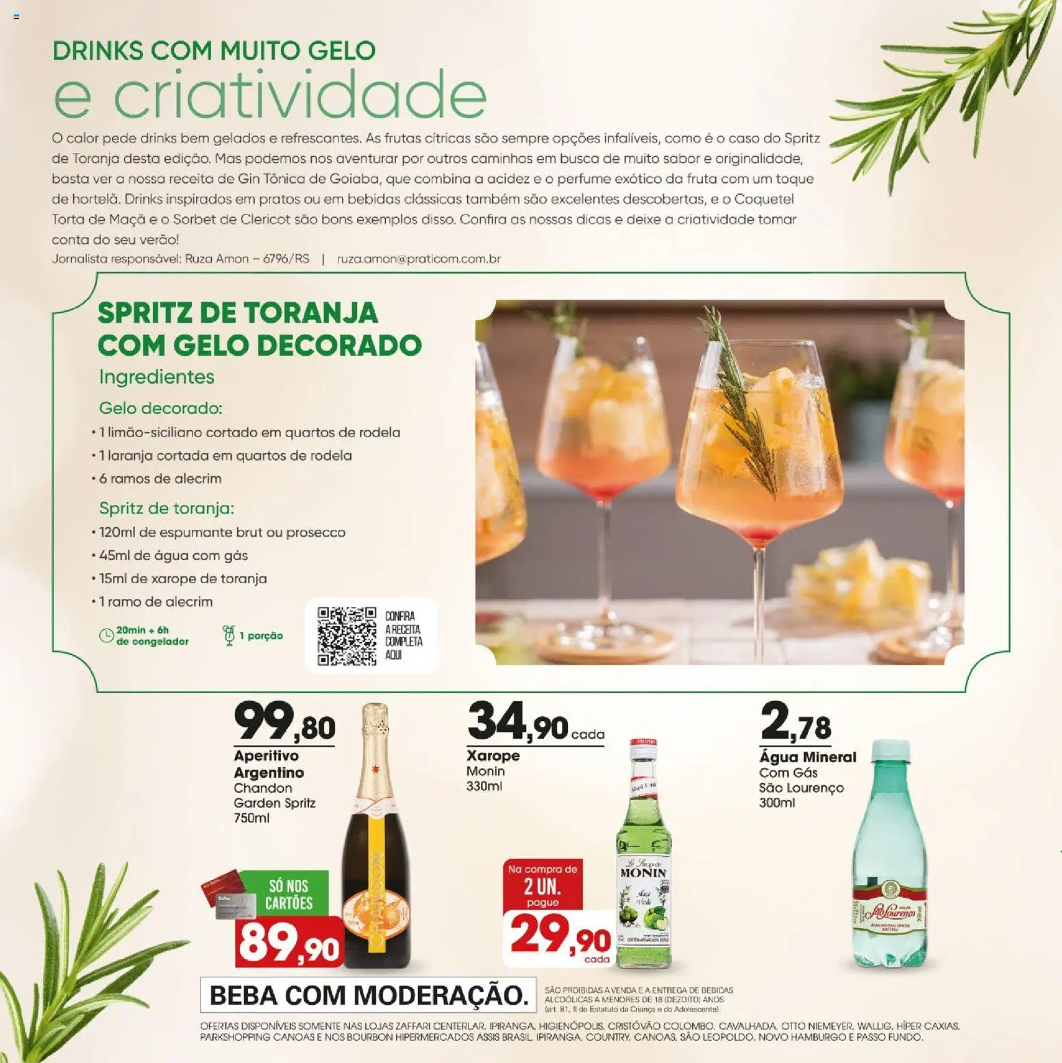 Zaffari Folheto - válido de 09.01.2026 | Página: 2 | Produtos: Congelador, Água com gás, Bourbon, Água mineral