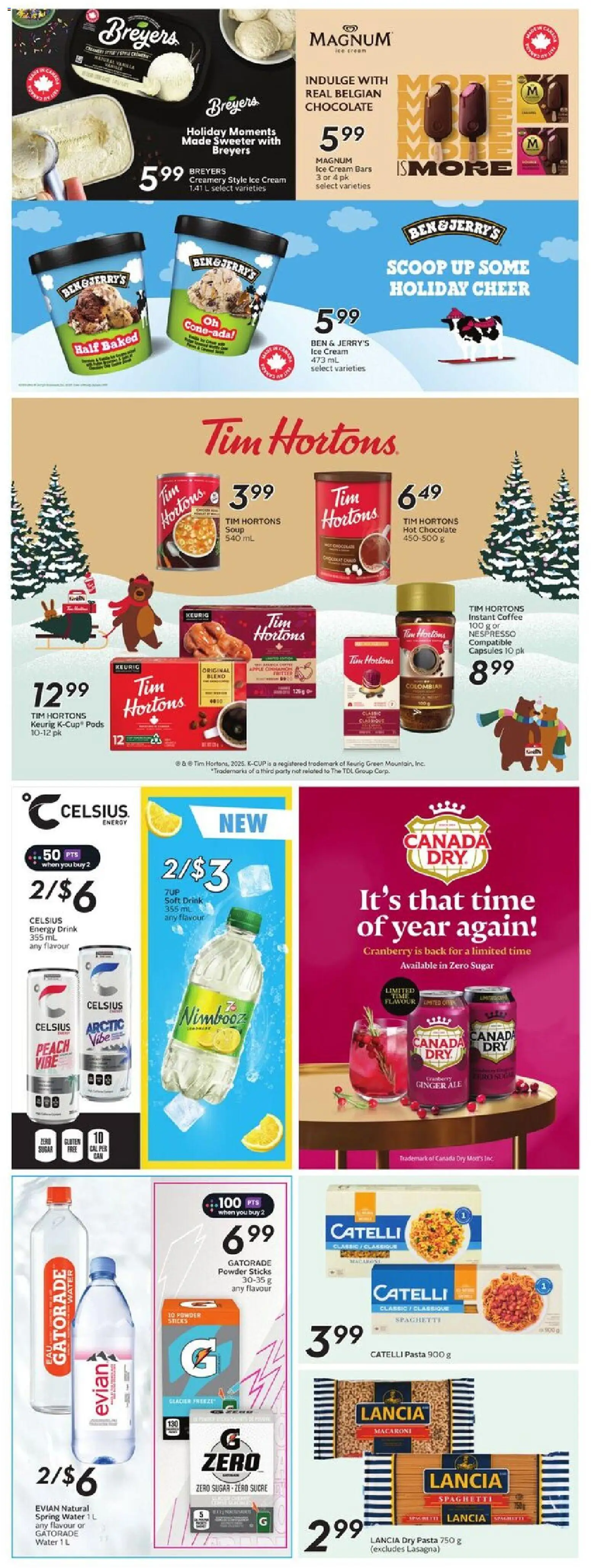 Sobeys flyer valid from 11.12.2025 | Page: 25 | Products: Ice cream, Powder, Coffee, Chocolate