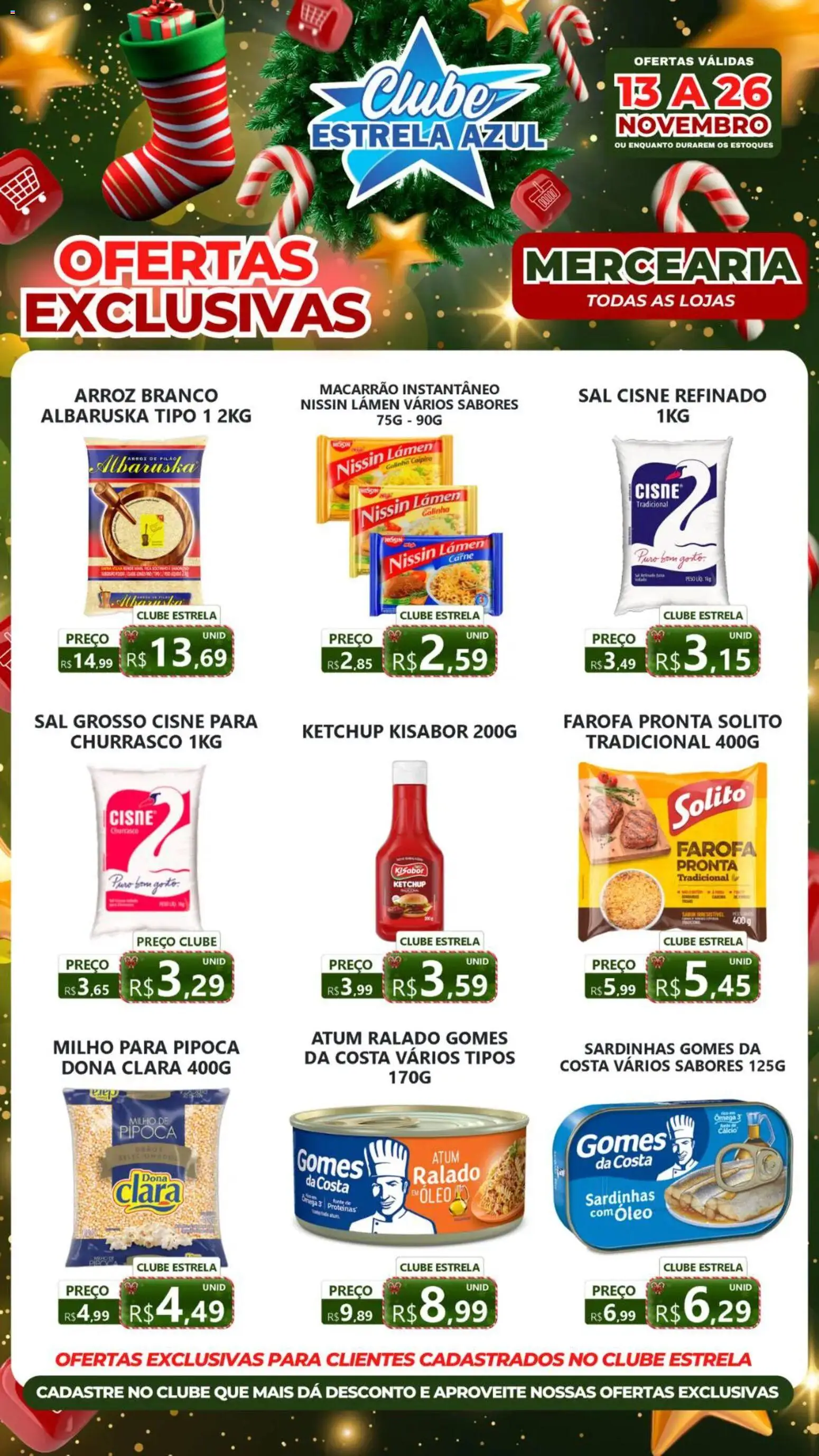Estrela Azul Folheto - válido de 13.11.2025 | Página: 2 | Produtos: Macarrão, Ketchup, Atum, Pipoca