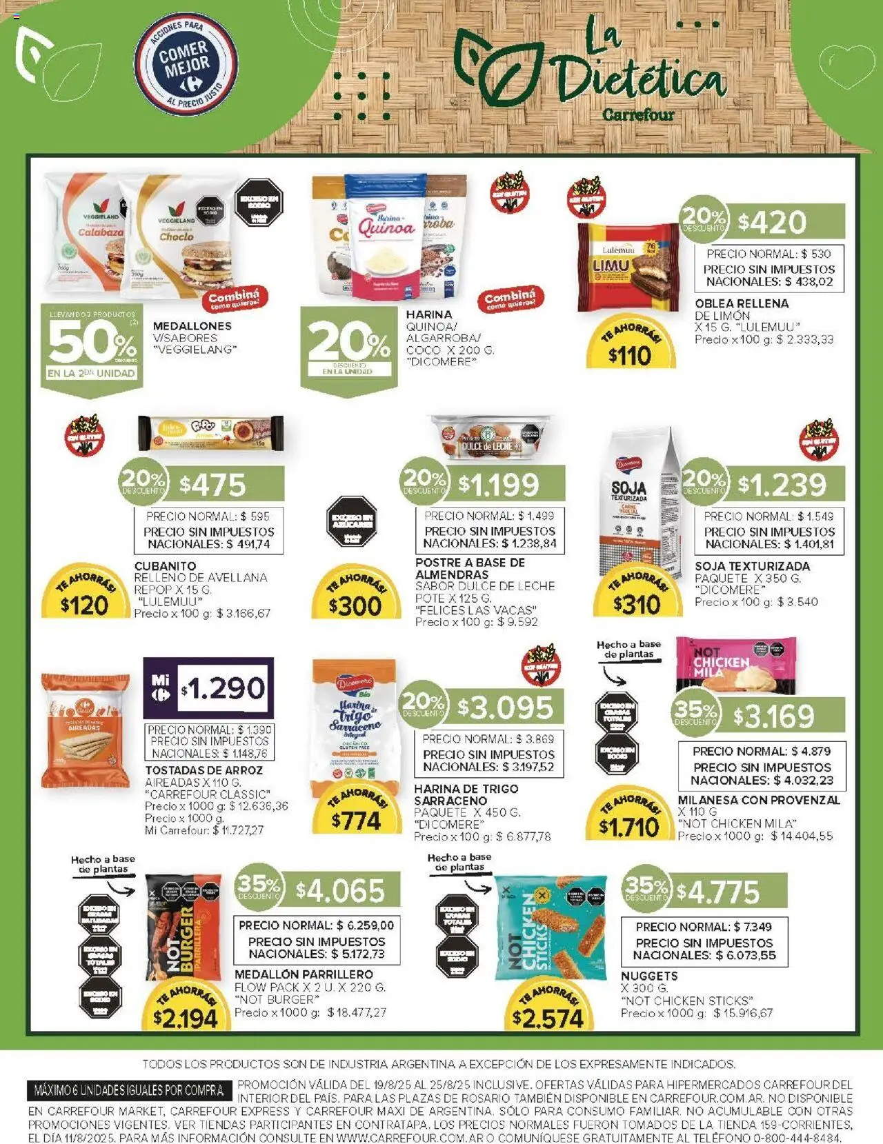 Carrefour ofertas - Córdoba │ válido desde el 19.08.2025 | Página: 16 | Productos: Teléfono, Harina, Leche, Provenzal