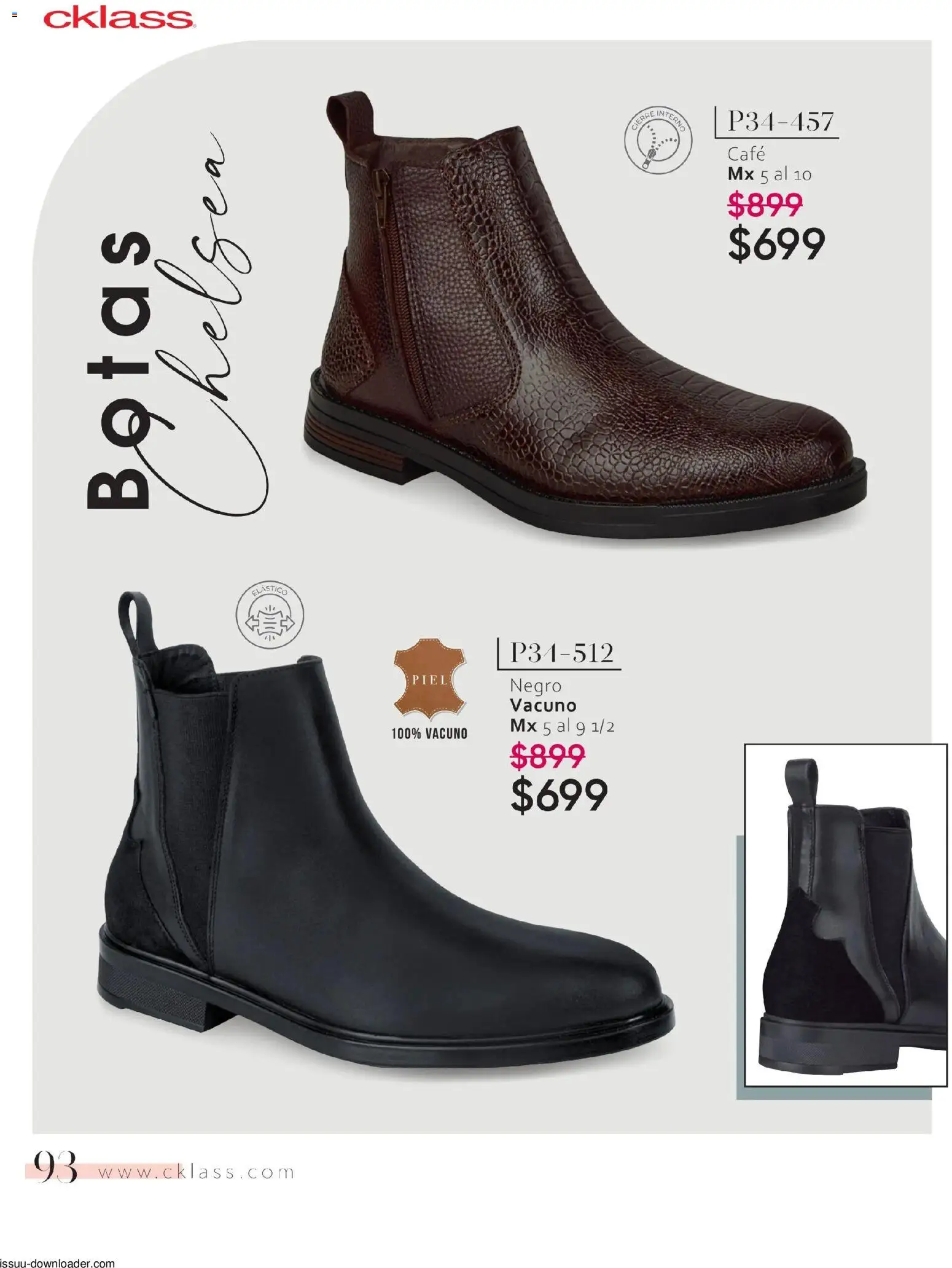 Nuevas ofertas de Cklass válidas en toda la República Mexicana desde el 26.01.2026. ¡Encuentra las mejores ofertas en Cklass catálogo Especial Calzado! | Página: 94