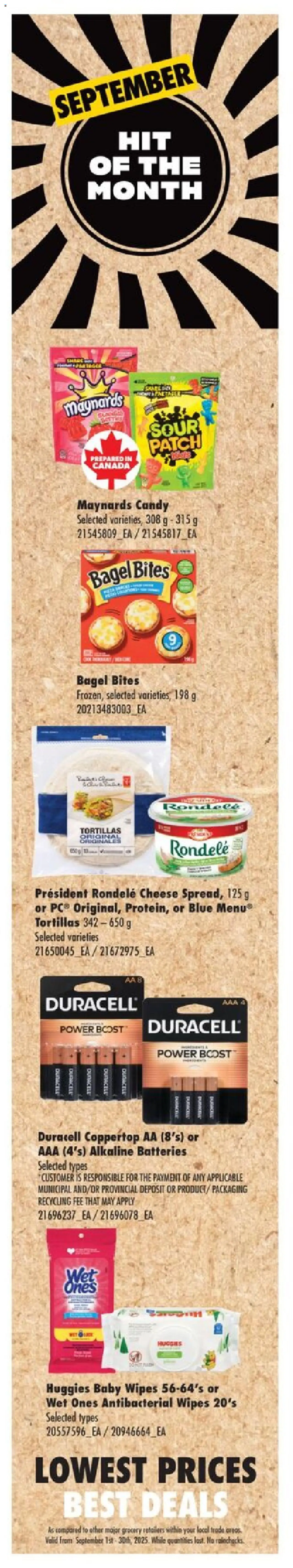 Real Canadian Superstore flyer valid from 04.09.2025 | Page: 5 | Products: Cheese