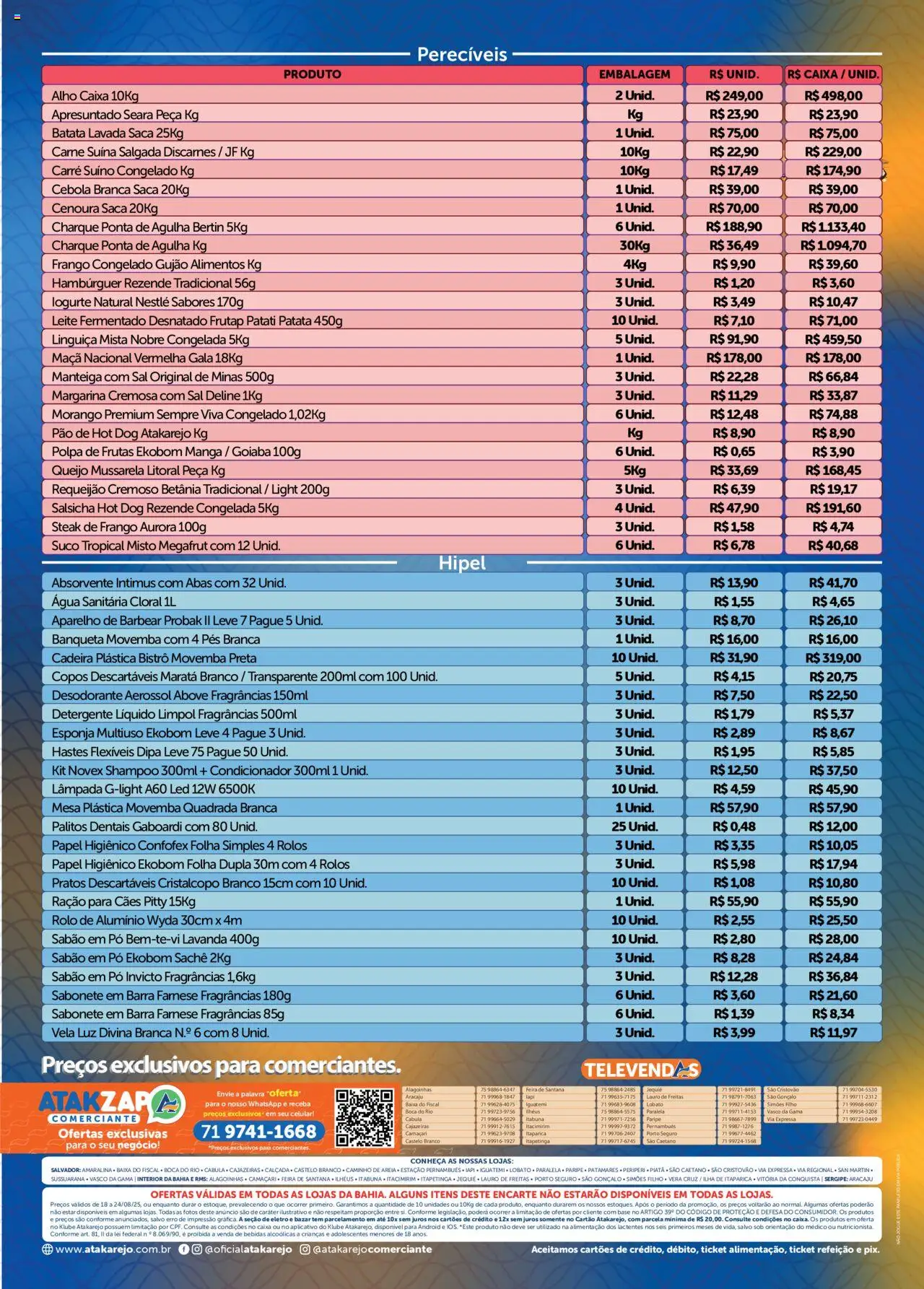 Atakarejo Folheto - válido de 18.08.2025 | Página: 2 | Produtos: Goiaba, Cebola, Cadeira, Mussarela