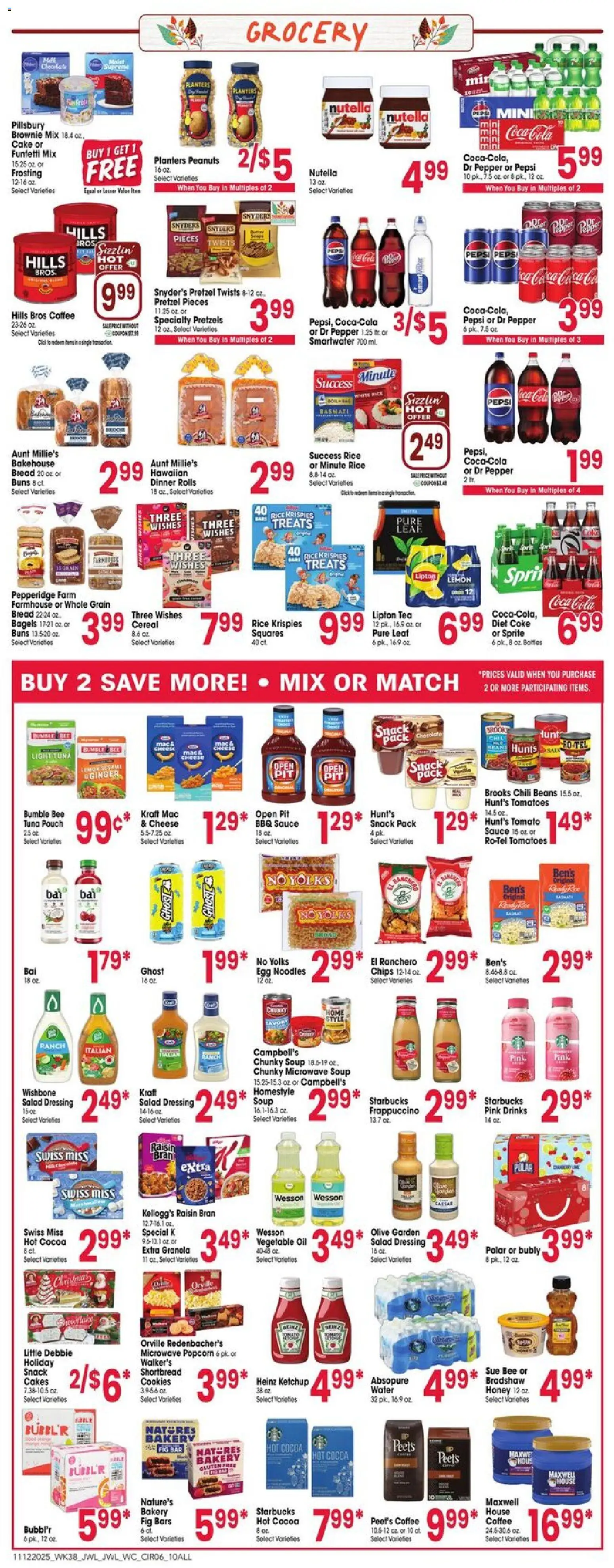 Jewel Osco Weekly Ad - IN - valid from 12.11.2025 | Page: 6 | Products: Oil, Microwave, Noodles, Water