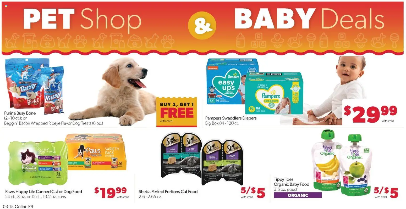 Family Fare Weekly Ad - ND - valid from 15.03.2026 | Page: 13 | Products: Dog Treats, Dog Food, Cat Food, Underwear