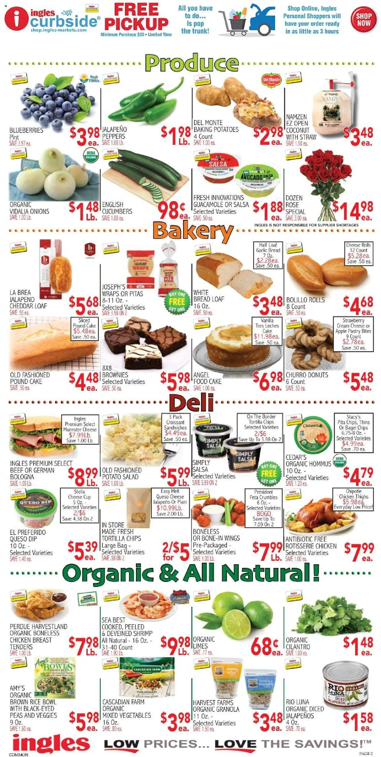Ingles Weekly Ad - valid from 29.04.2026 | Page: 2 | Products: Bakery, Peppers, Rice, Garlic