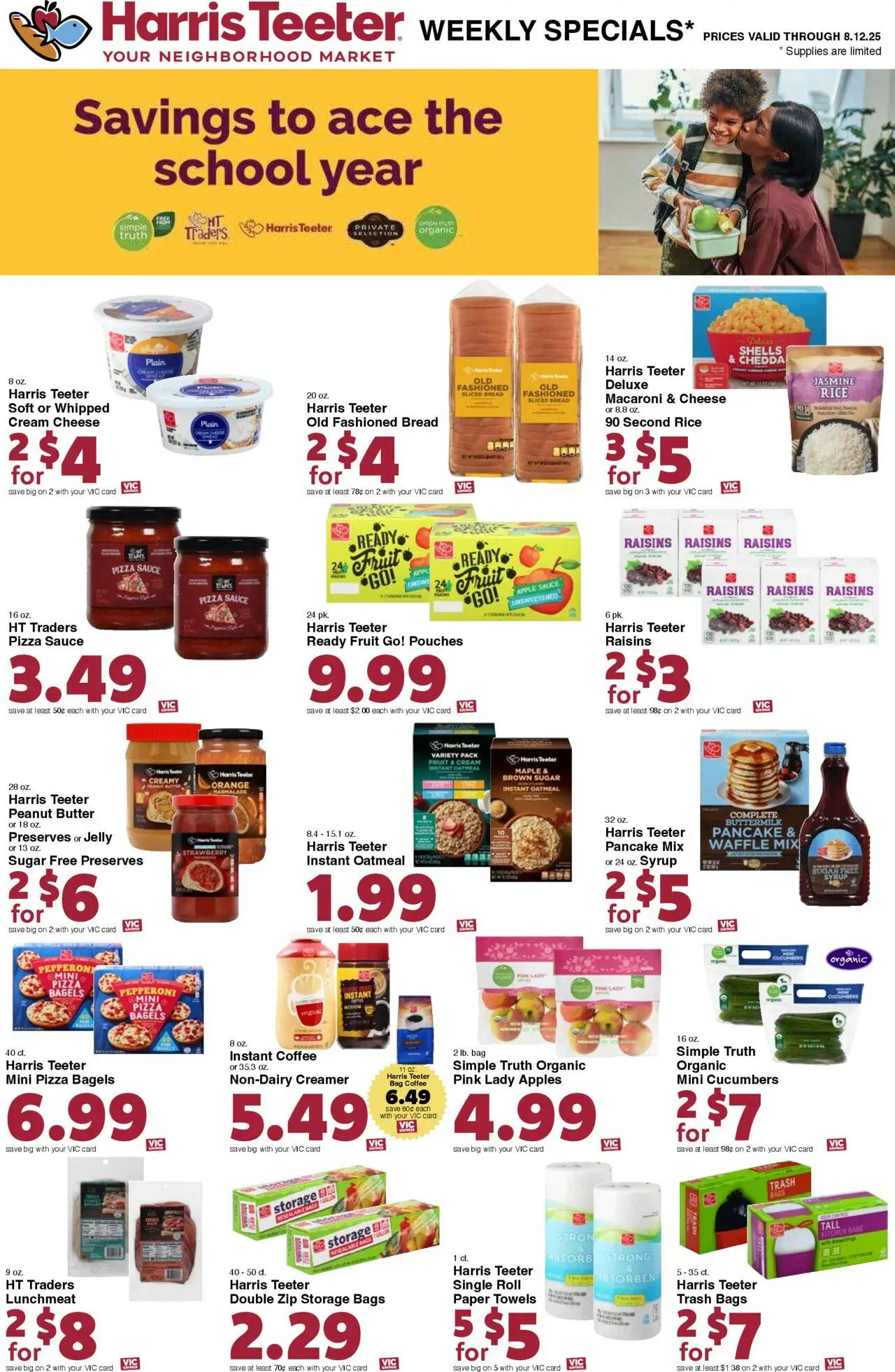 Harris Teeter Weekly Ad - SC - valid from 06.08.2025 | Page: 16 | Products: Cheese, Coffee, Pizza, Sauce