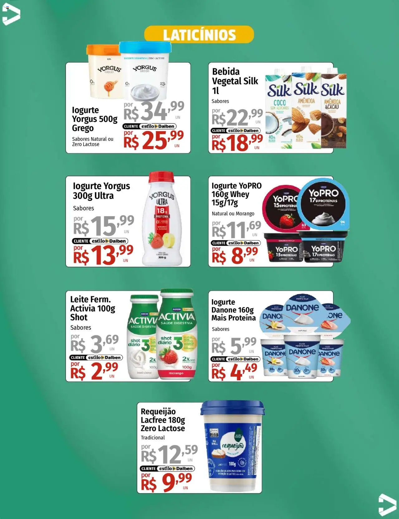 Supermercado Dalben Folheto - válido de 19.09.2025 | Página: 3 | Produtos: Coco, Leite, Bebida, Requeijão