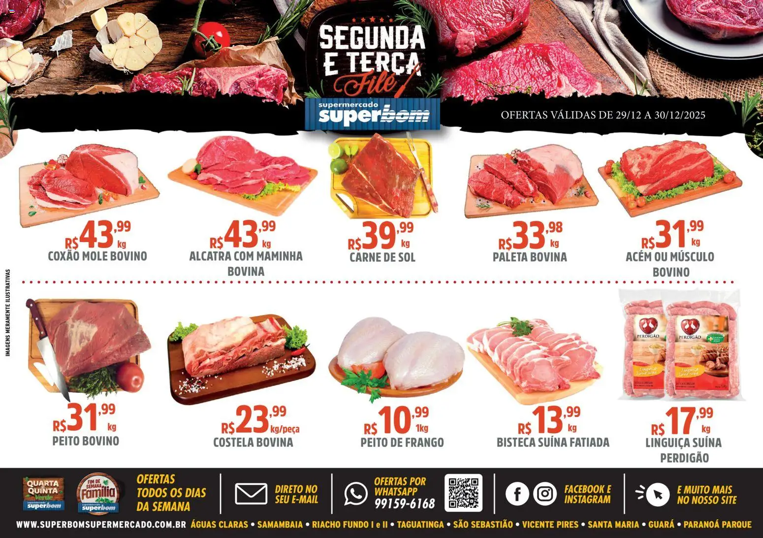 Superbom Folheto - válido de 29.12.2025 | Página: 1 | Produtos: Alcatra, Maminha, Carne, Frango