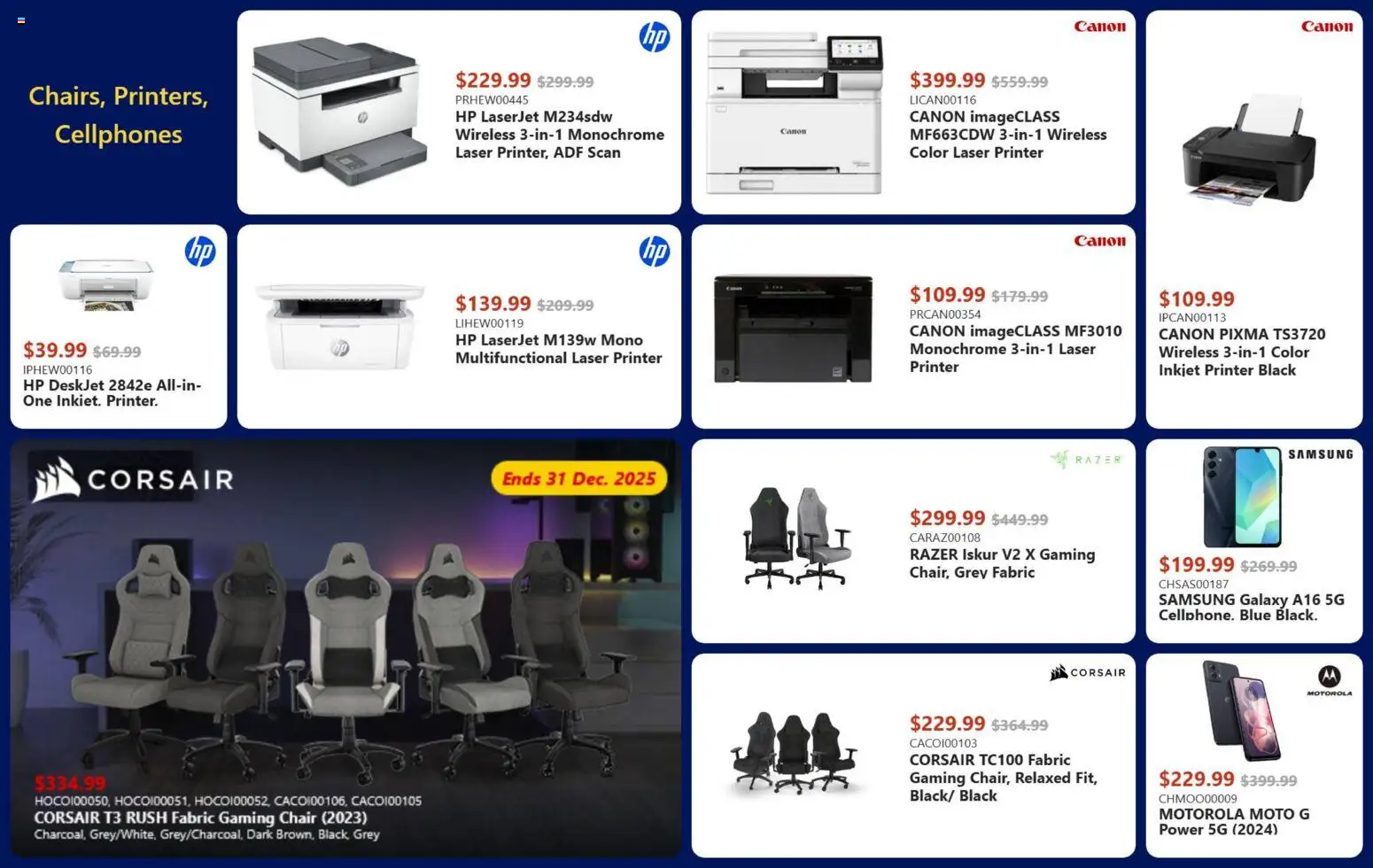 Canada Computers flyer valid from 26.12.2025 | Page: 30 | Products: Printer, Chair