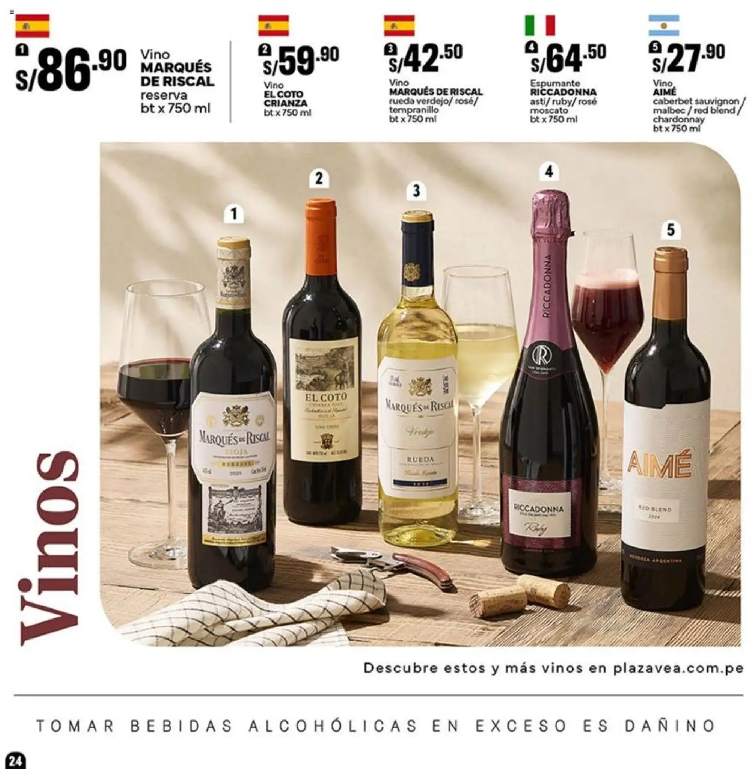Catálogo Plaza Vea válido desde 16.01.2026 | Página: 24 | Productos: Vino