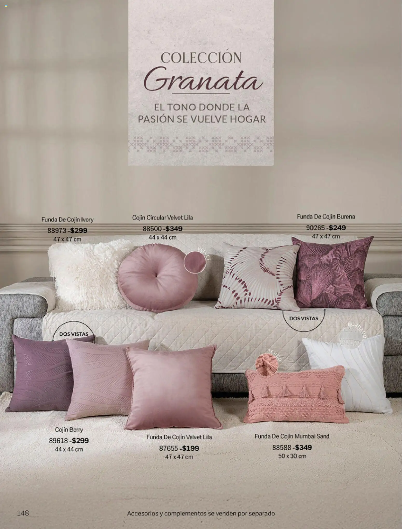 Nuevas ofertas de Vianney válidas en toda la República Mexicana desde el 06.03.2026. ¡Encuentra las mejores ofertas en Vianney catálogo Tu hogar, nuestra pasión! | Página: 150 | Productos: Funda