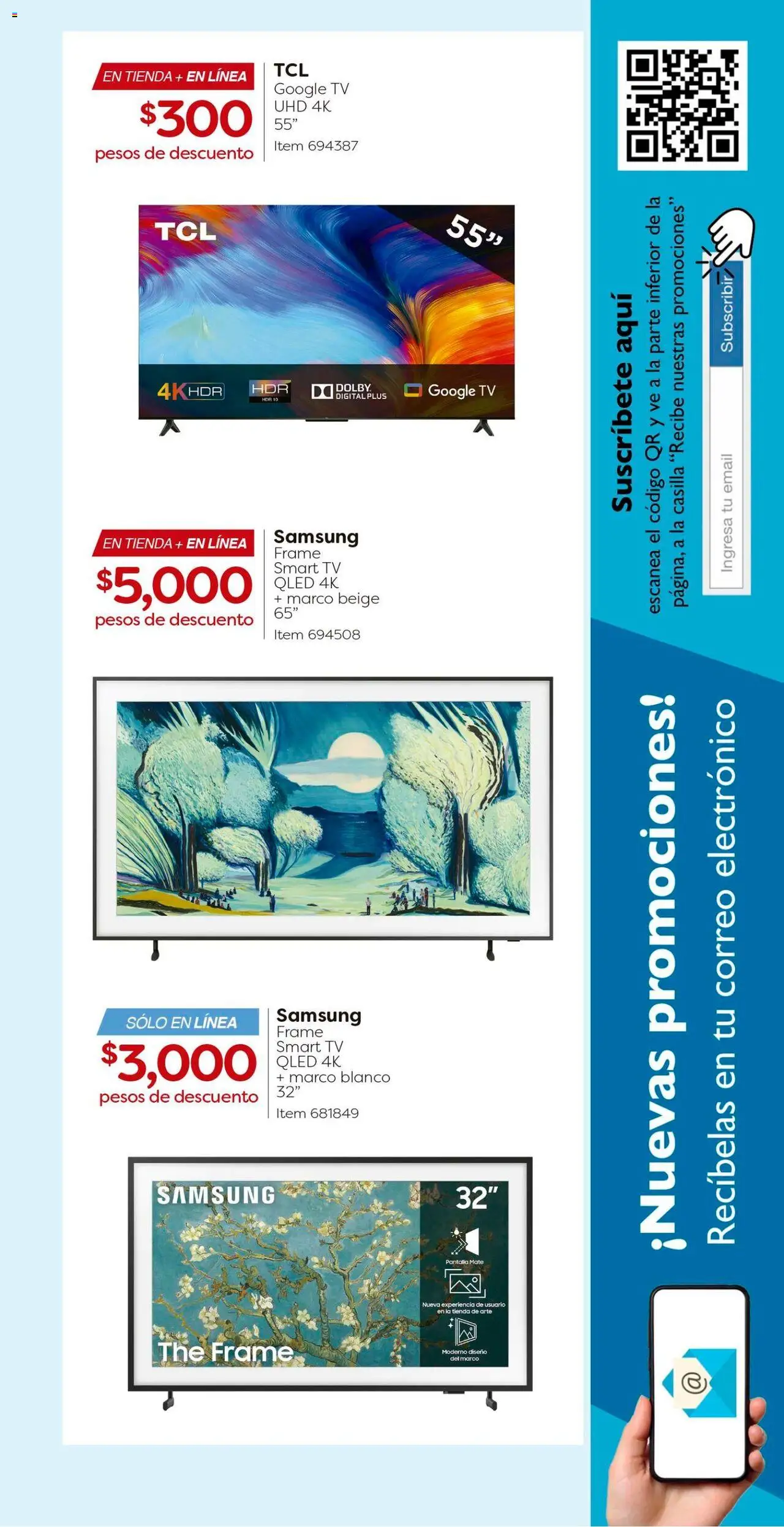 Nuevas ofertas de Costco válidas en toda la República Mexicana desde el 22.09.2025. ¡Encuentra las mejores ofertas en Costco - Catálogo! | Página: 5 | Productos: Mate, Televisión