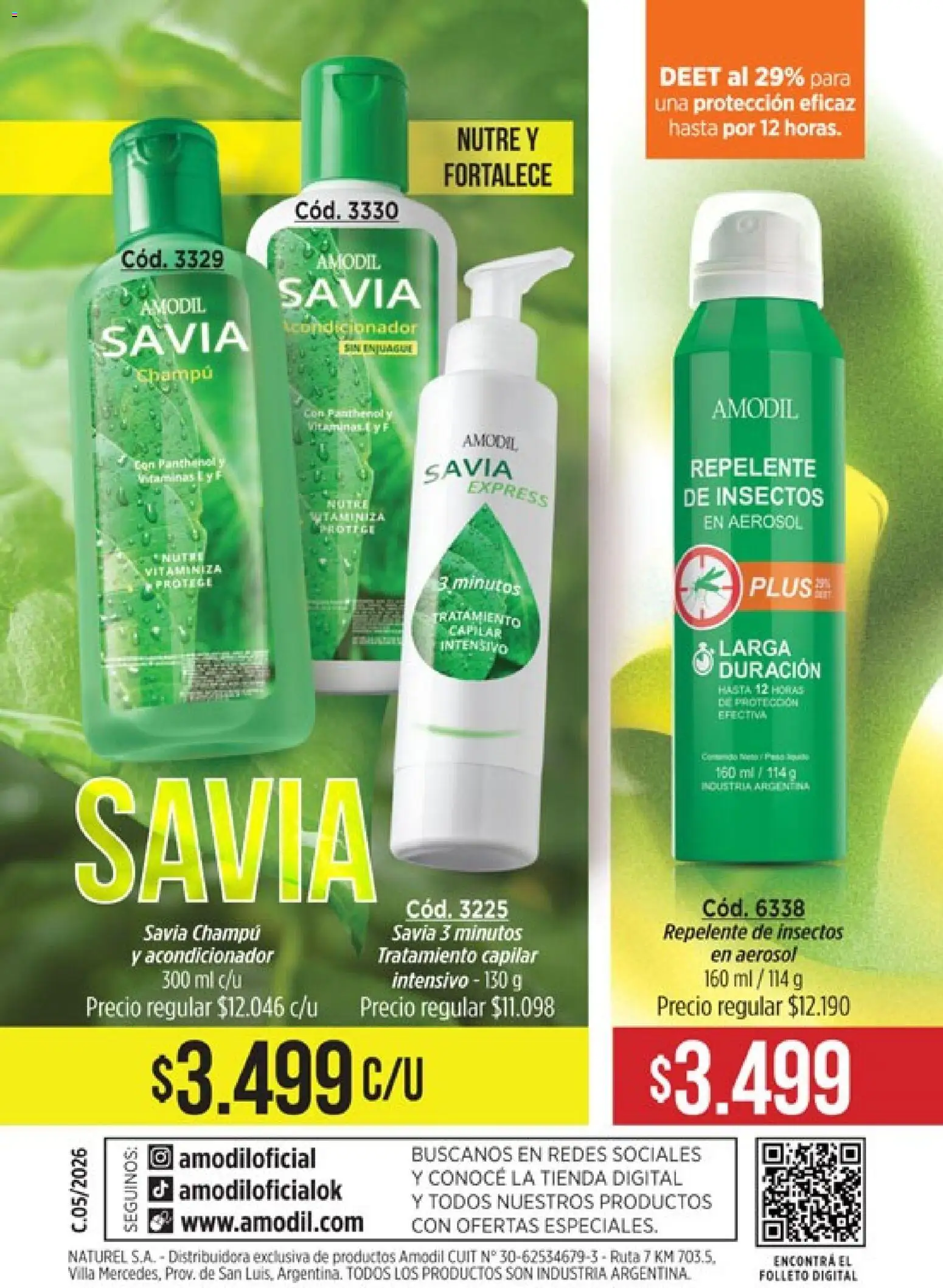 Catálogo Amodil Campaña 5 │ válido desde el 01.03.2026 | Página: 164 | Productos: Vitaminas, Repelente, Champú, Acondicionador