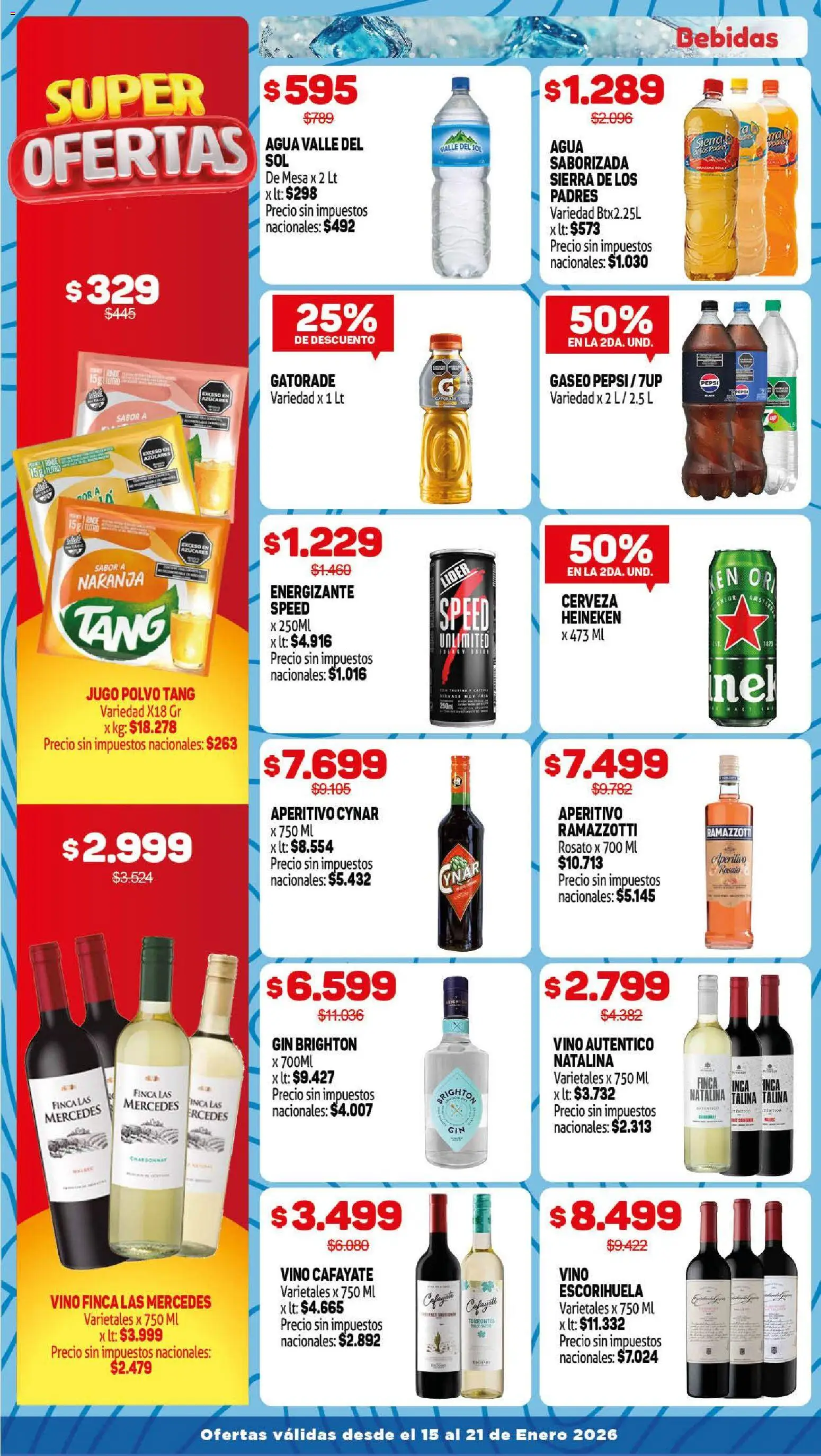Makro ofertas │ válido desde el 15.01.2026 | Página: 8 | Productos: Gin, Vino, Cerveza, Sierra
