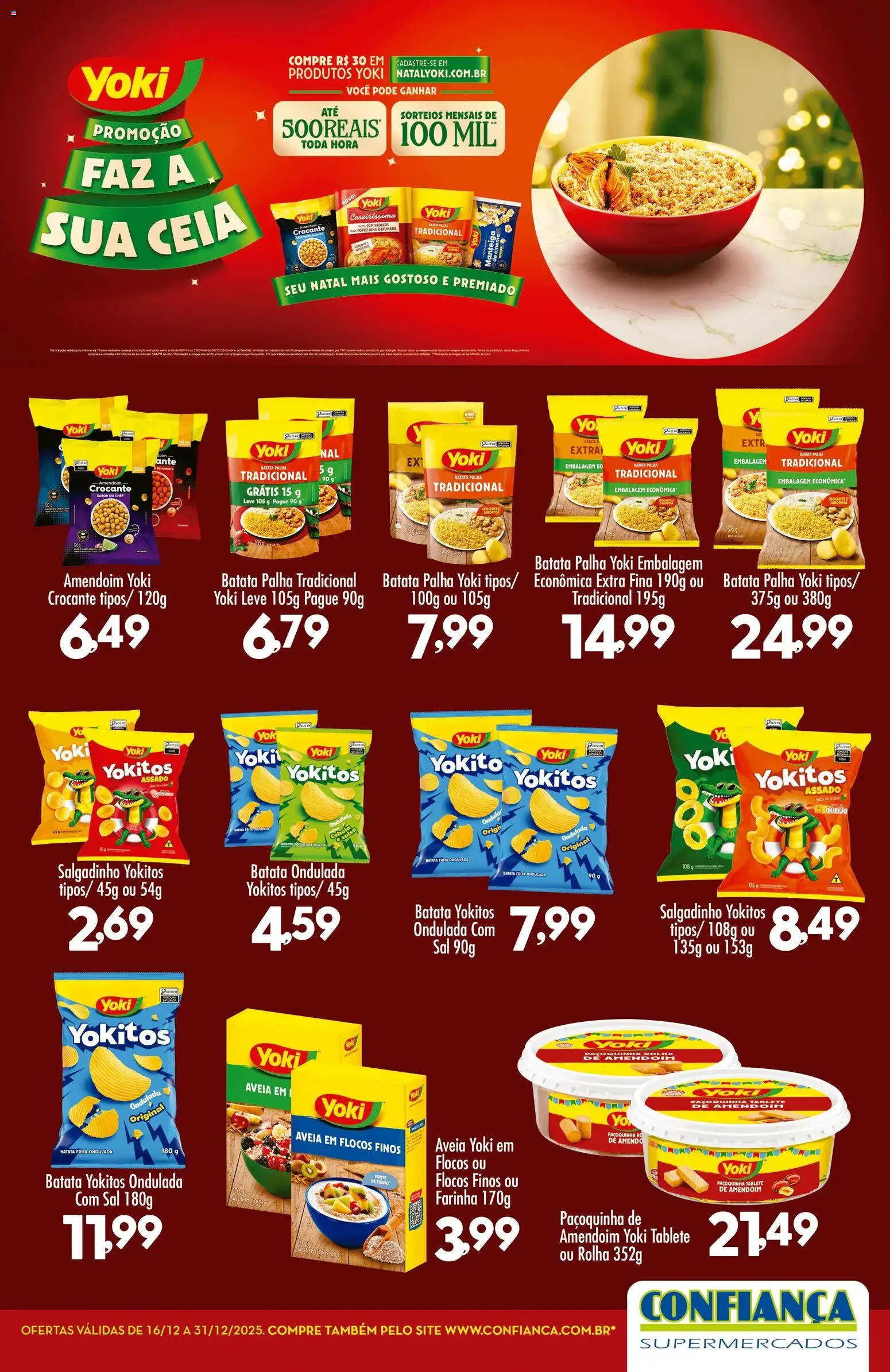 Confiança Folheto - válido de 16.12.2025 | Página: 1 | Produtos: Amendoim, Flocos, Batata palha, Batata