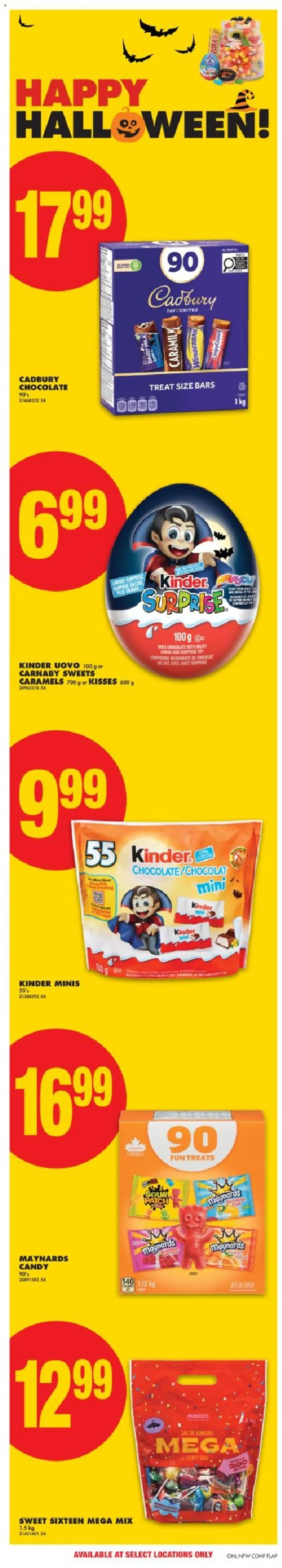 No Frills flyer valid from 25.09.2025 | Page: 13 | Products: Fish, Bag, Milk, Chocolate