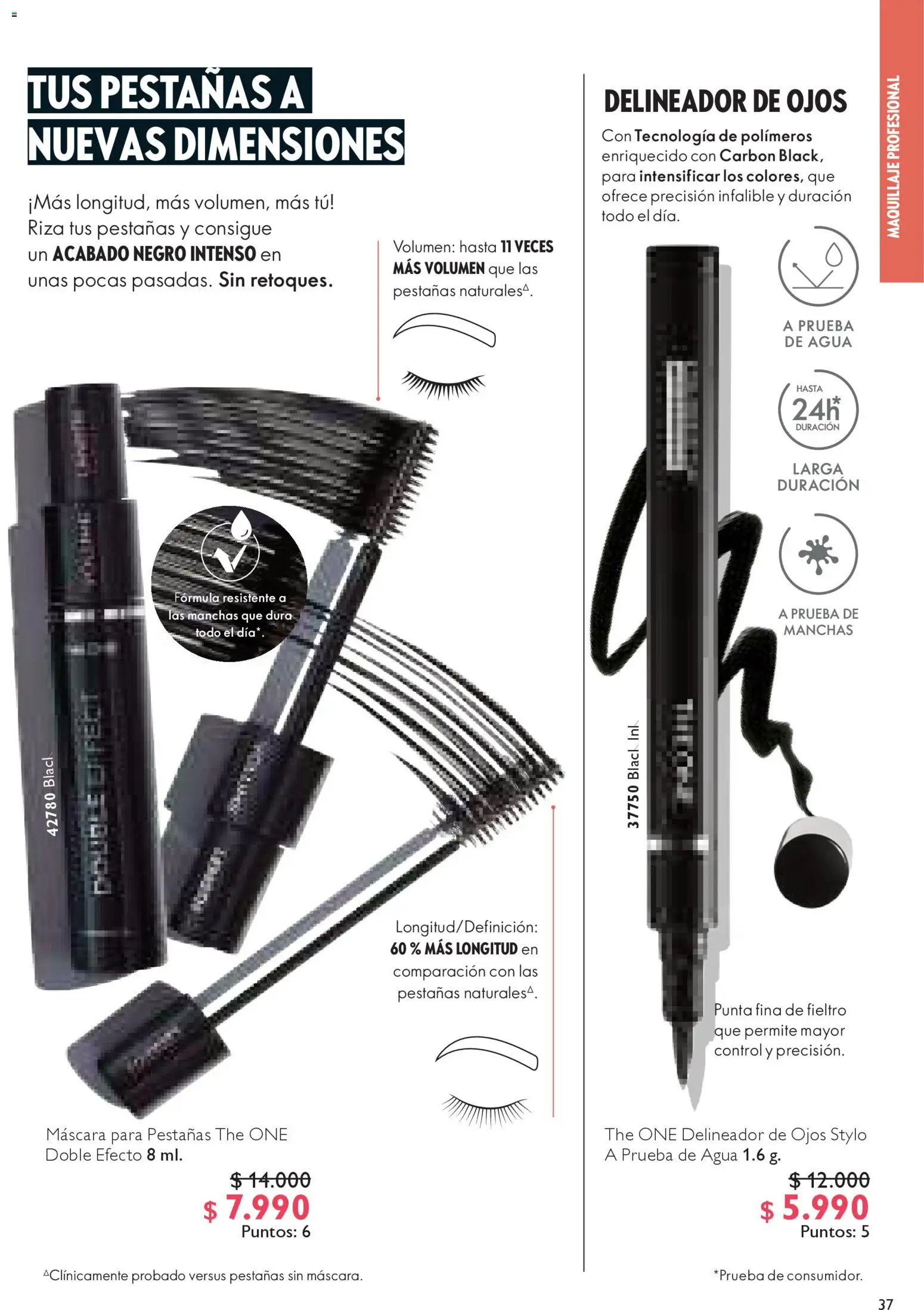 Oriflame catálogo │ válido desde el 18.11.2025 | Página: 37 | Productos: Agua, Maquillaje, Delineador de ojos, Delineador