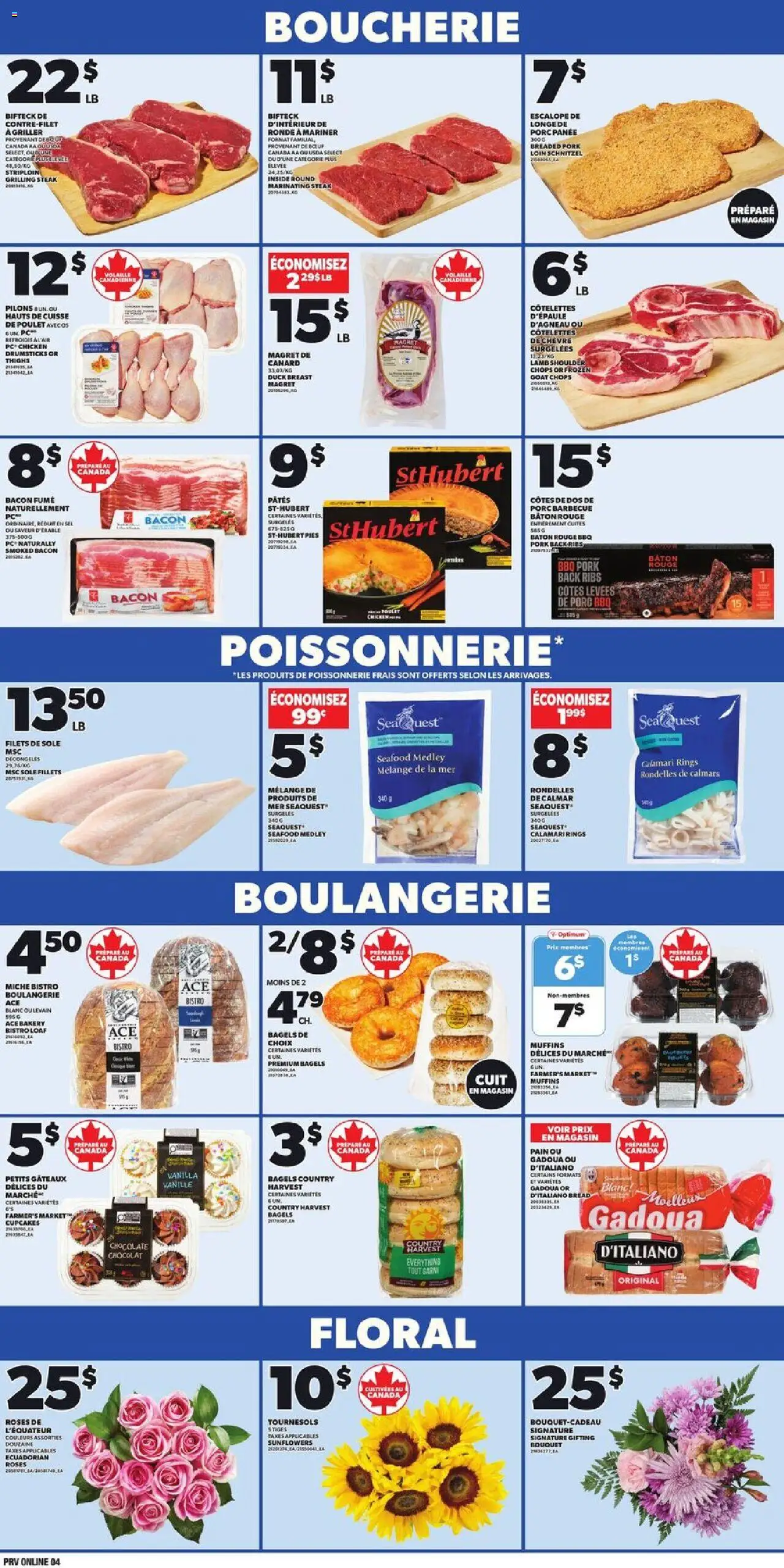Provigo flyer valid from 11.09.2025 | Page: 5 | Products: PC, Bread, Chicken, Pork