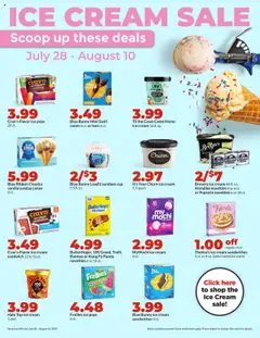 HyVee Weekly Ad - valid from 28.07.2025 | Page: 24 | Products: Chocolate, Watermelon, Chocolate Chip, 2人掛けソファ