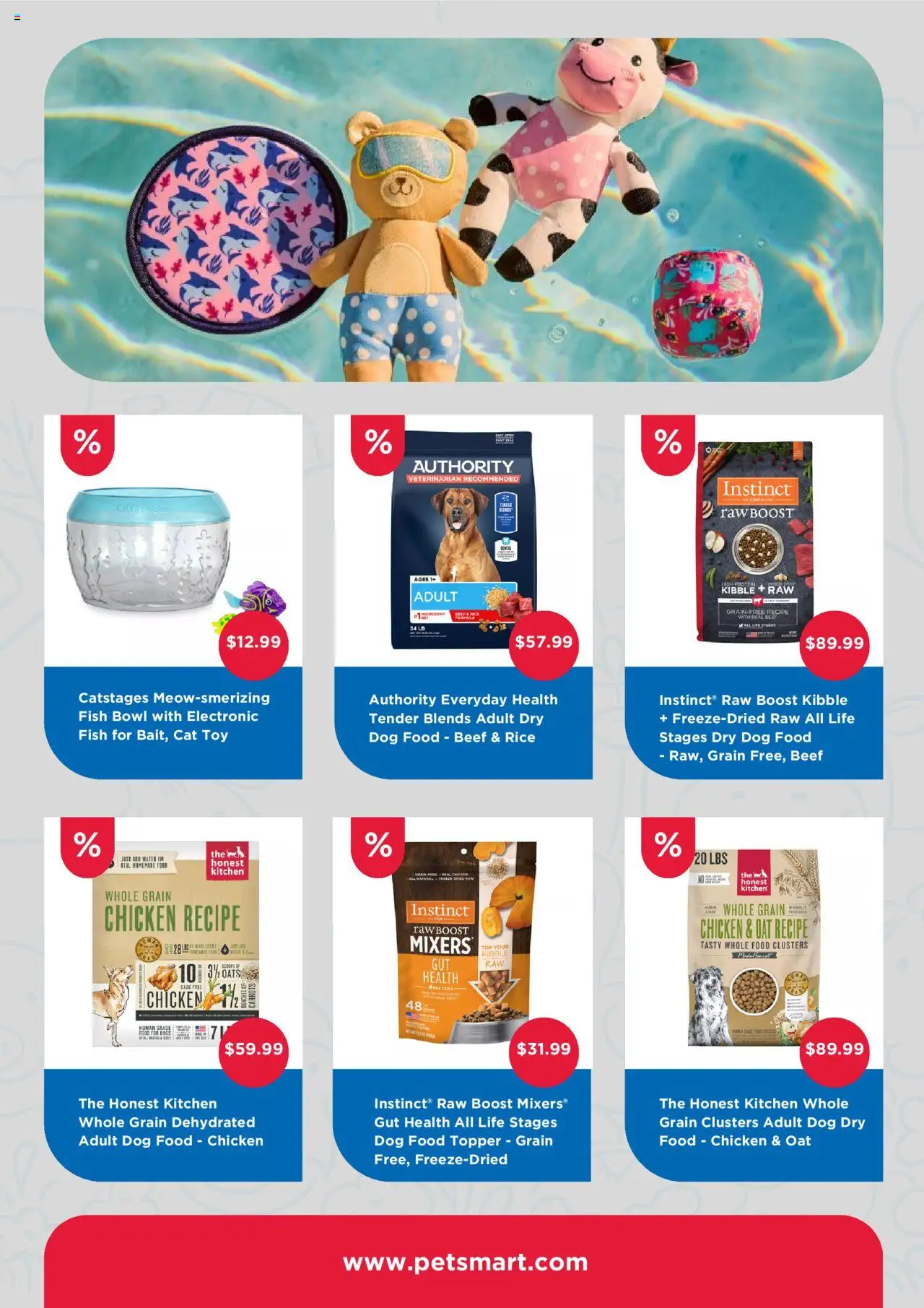 Petsmart Weekly Ad - valid from 01.08.2025 | Page: 3 | Products: Dog Food, Rice, Fish, Water
