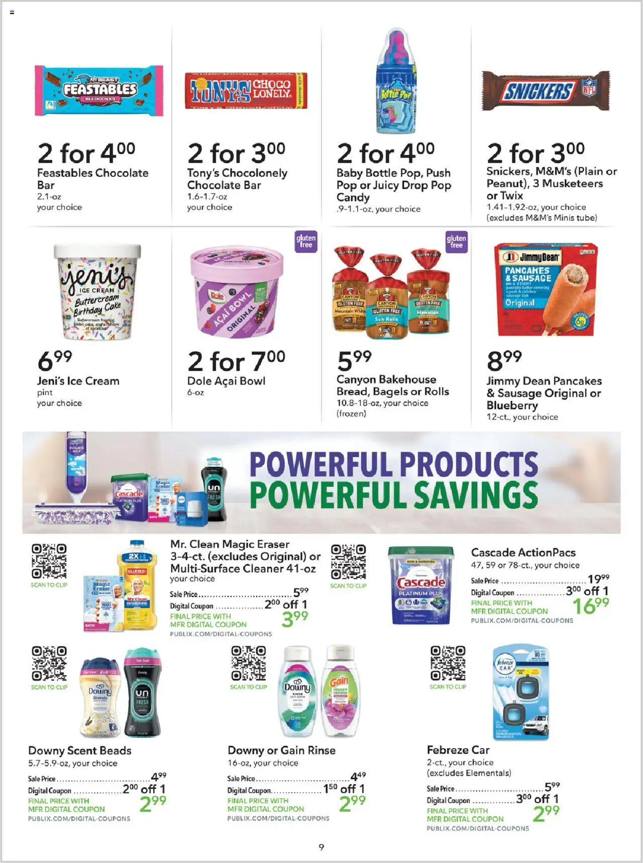 Publix Extra Savings - valid from 09.08.2025 | Page: 9 | Products: Clip, Ink, Chocolate, Cream