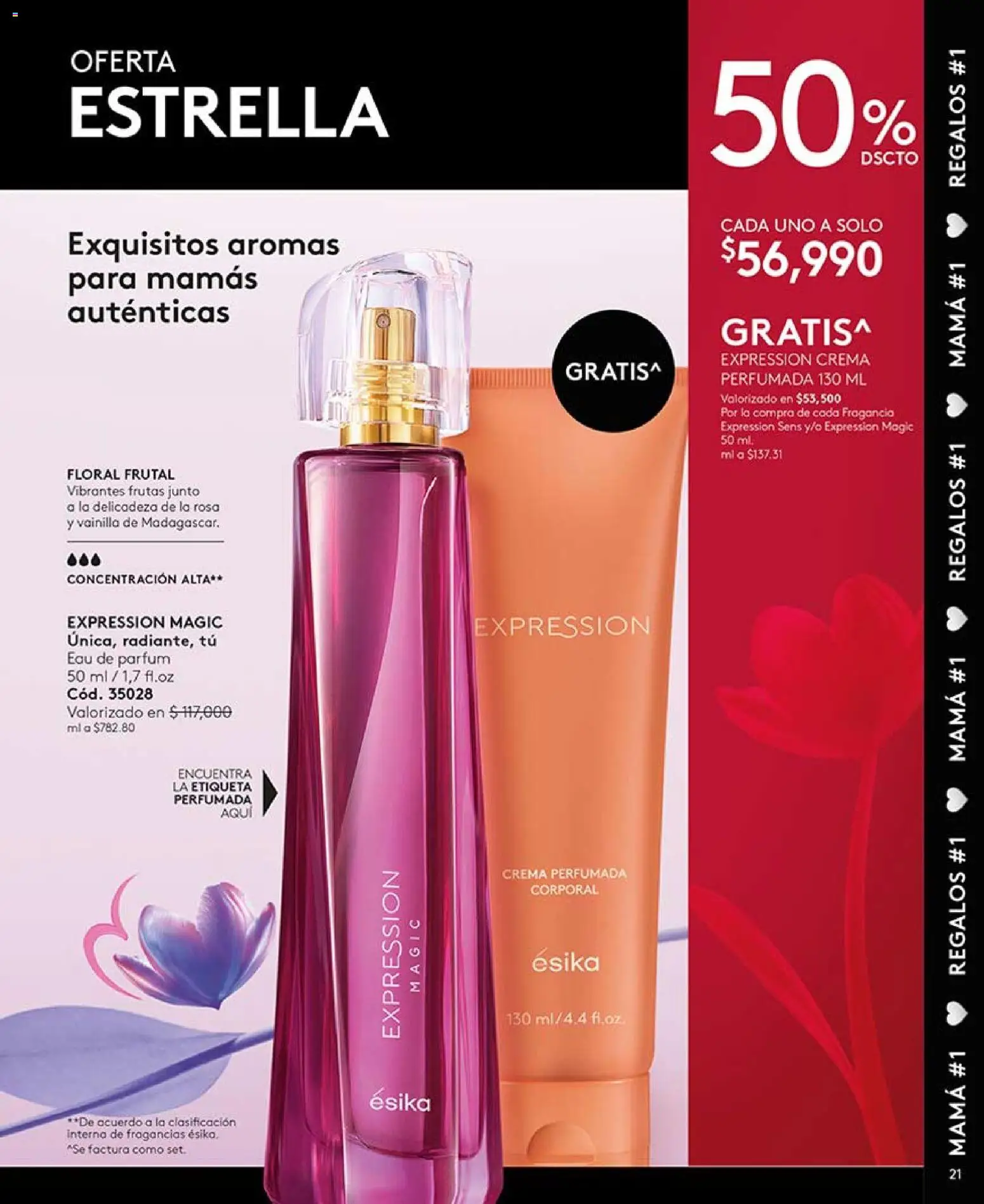 Ésika revista - valida desde el 03.04.2026 | Página: 21 | Productos: Crema, Fragancia