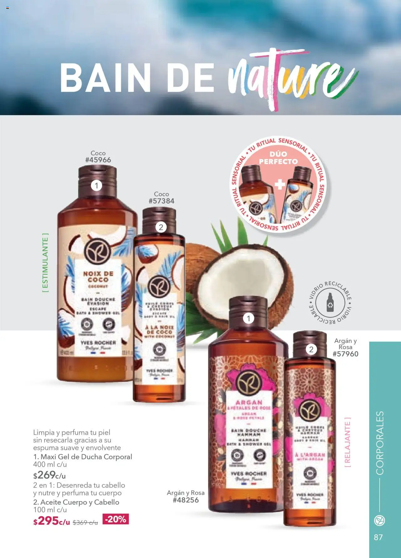 Nuevas ofertas de Yves Rocher válidas en toda la República Mexicana desde el 18.09.2025. ¡Encuentra las mejores ofertas en Yves Rocher - Campaña 13 2025! | Página: 89 | Productos: Aceite, Espuma, Gel de ducha