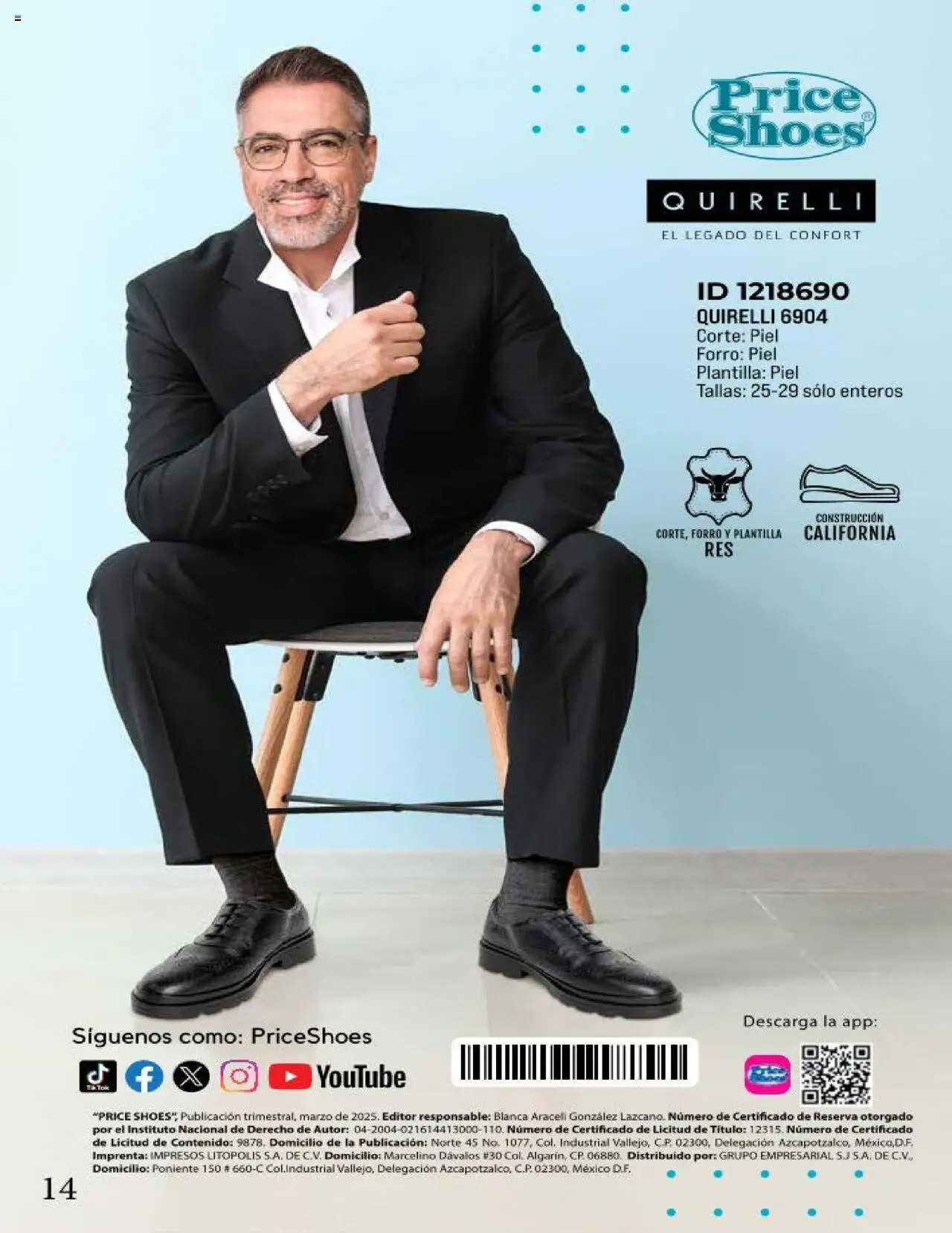 Nuevas ofertas de Price Shoes válidas en toda la República Mexicana desde el 01.04.2025. ¡Encuentra las mejores ofertas en Price Shoes catálogo Calzado Especial Aco! | Página: 14
