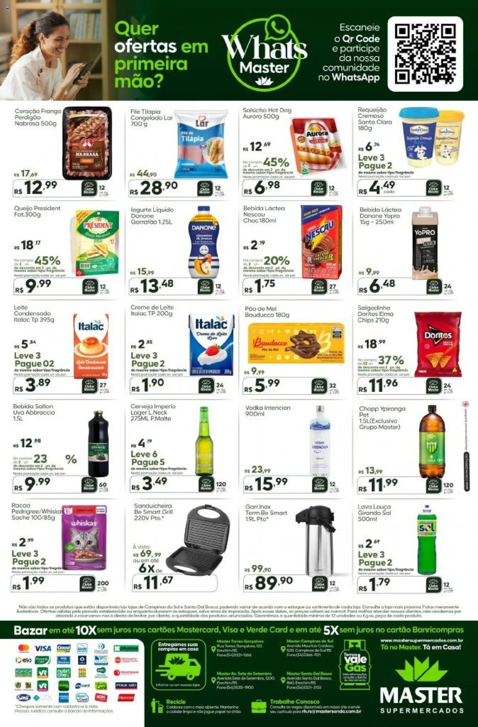 Master Folheto - válido de 21.11.2025 | Página: 2 | Produtos: Salsicha, Cerveja, Creme, Creme de leite