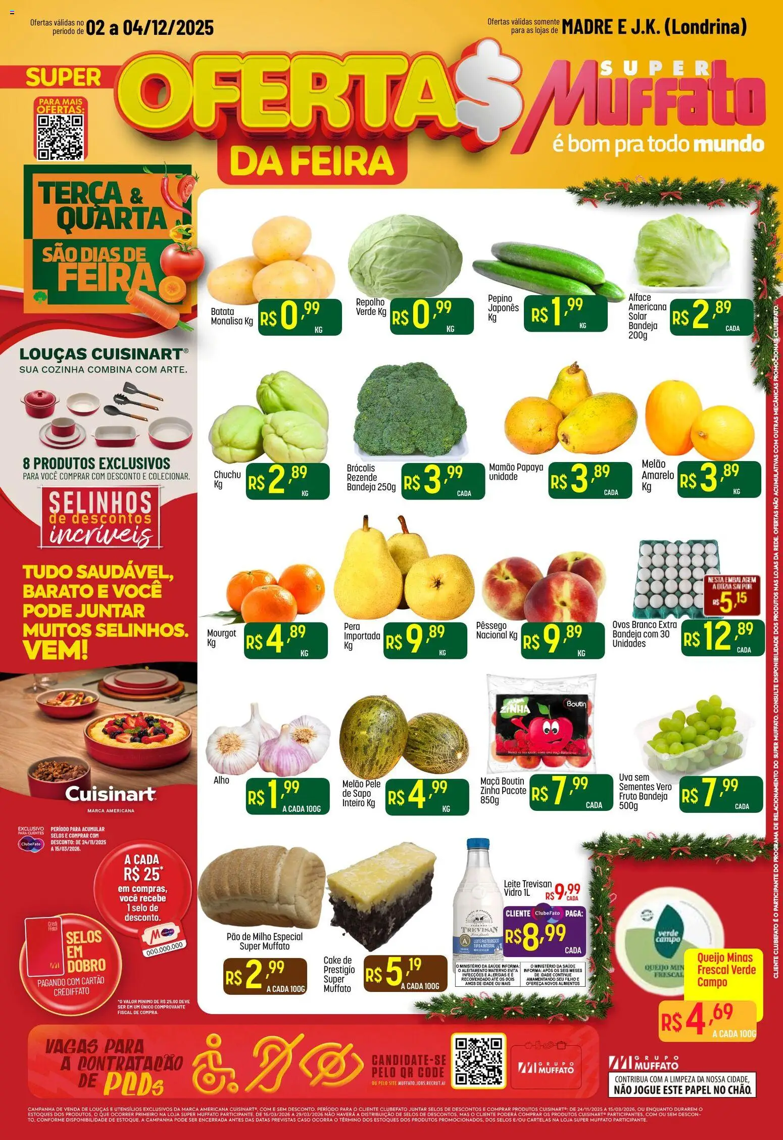 Super Muffato Folheto - válido de 02.12.2025 | Página: 1 | Produtos: Alho, Pão, Mamão, Batata
