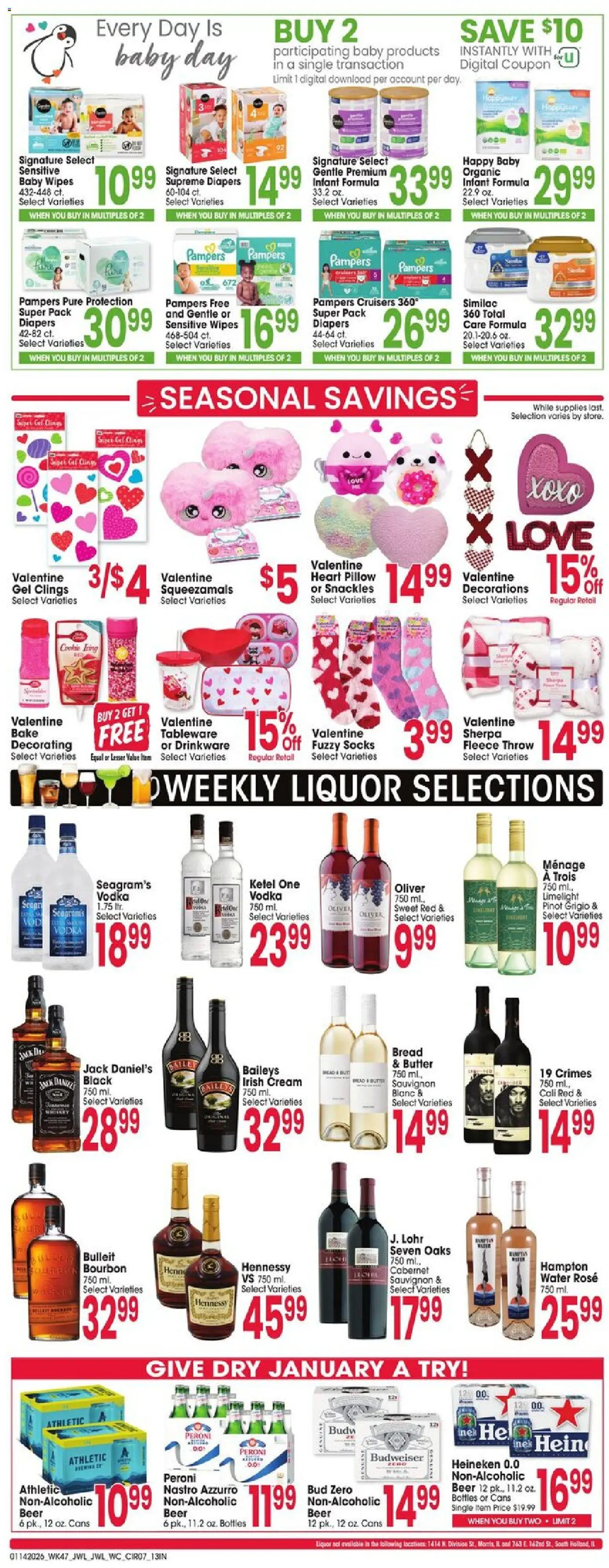 Jewel Osco Weekly Ad - IN - valid from 14.01.2026 | Page: 7 | Products: Butter, Beer, Bourbon, Water