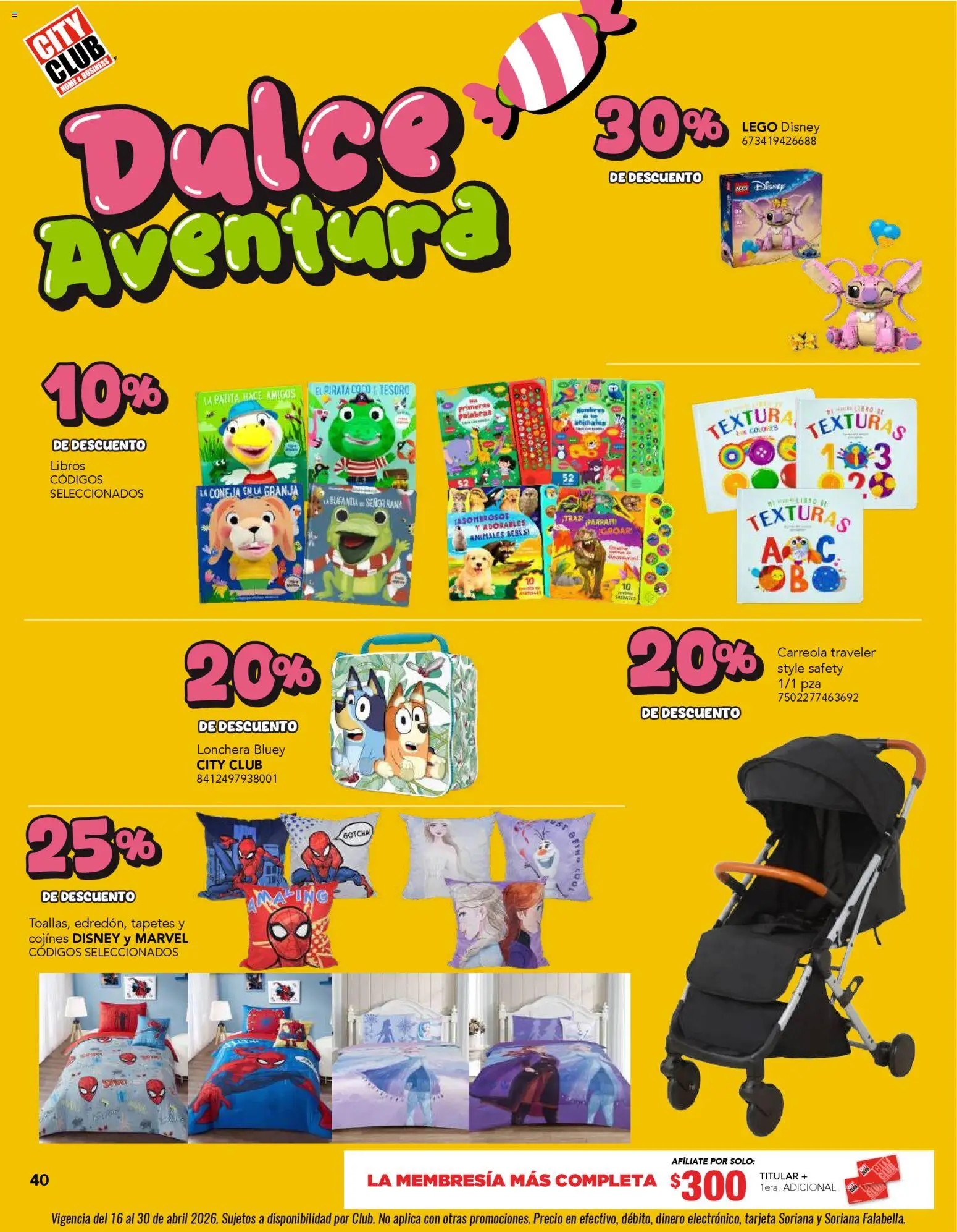 Nuevas ofertas de City Club válidas en toda la República Mexicana desde el 01.04.2026. ¡Encuentra las mejores ofertas en City Club catálogo! | Página: 40