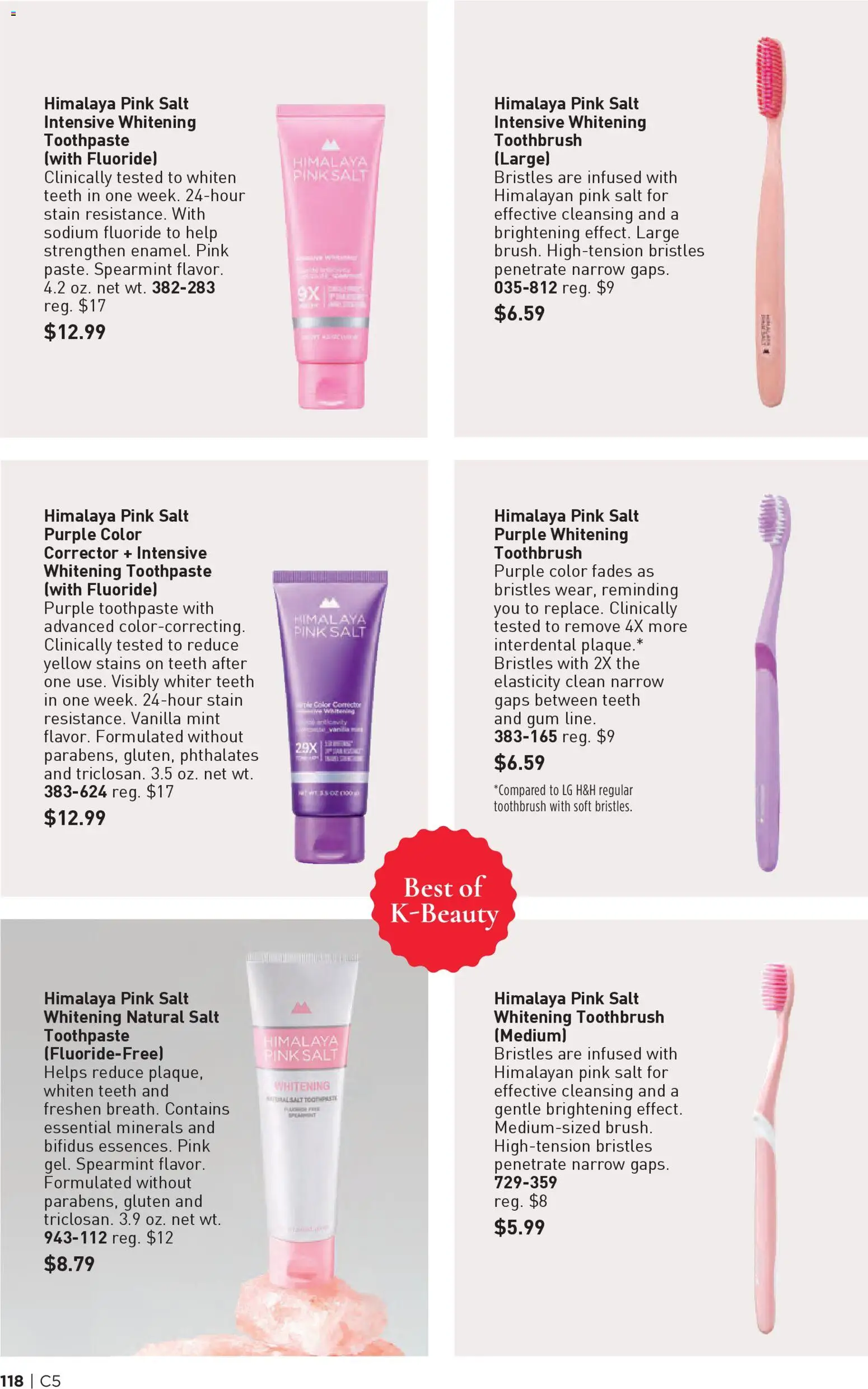 Avon Brochure - valid from 25.02.2026 | Page: 118 | Products: Toothpaste, Toothbrush, Salt