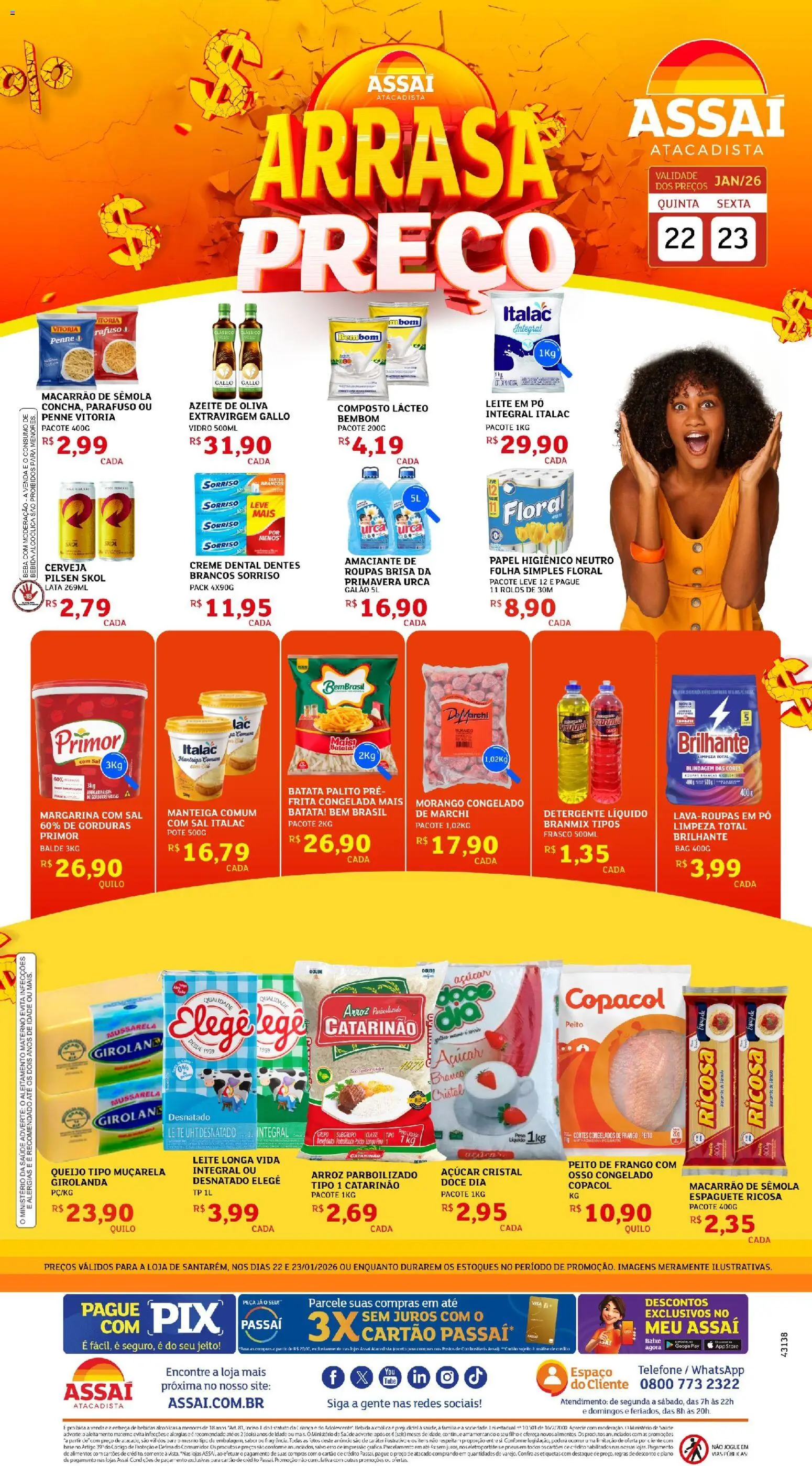 Assaí Atacadista Folheto - válido de 22.01.2026 | Página: 1