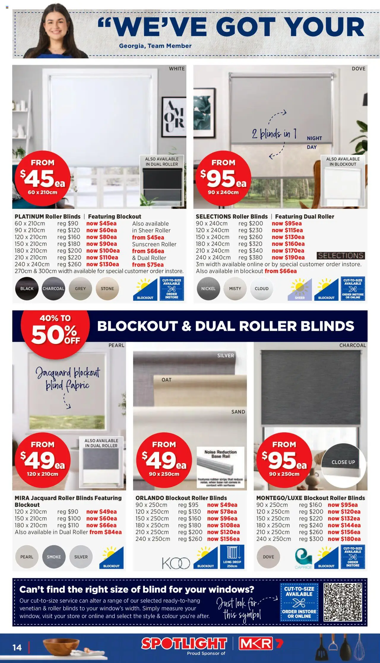 Spotlight catalogue - valid from 24.09.2025 | Page: 14 | Products: Blinds, Sunscreen