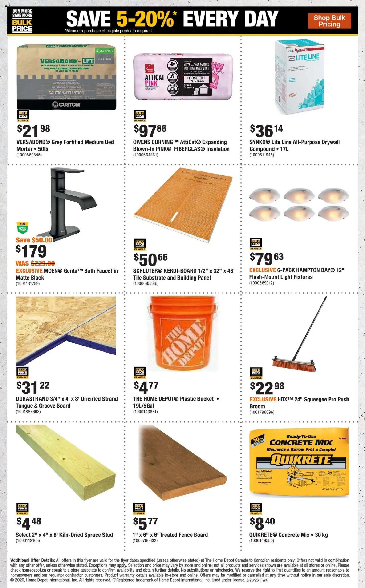 Home Depot flyer valid from 26.02.2026 | Page: 8 | Products: Bed, Bath