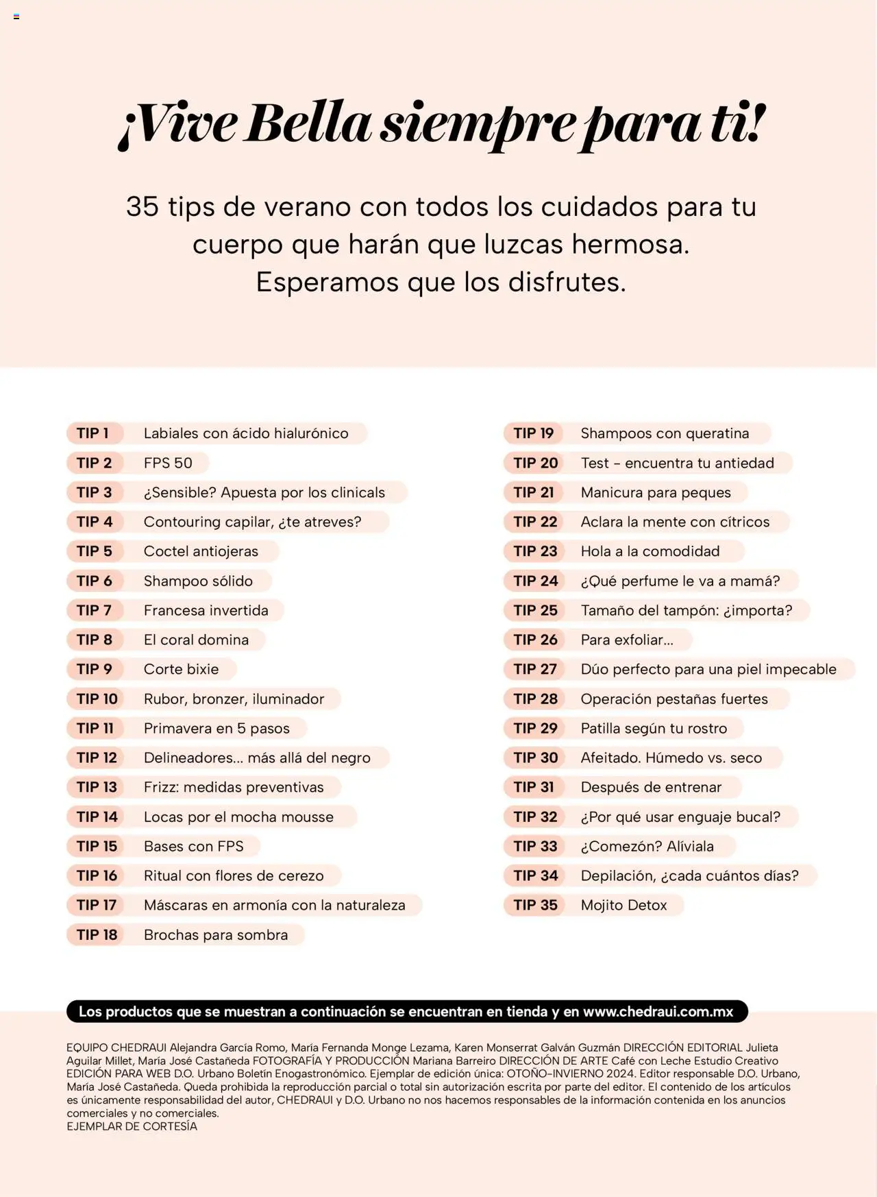 Nuevas ofertas de Chedraui válidas en toda la República Mexicana desde el 02.05.2025. ¡Encuentra las mejores ofertas en Chedraui folleto Vive Bella! | Página: 4 | Productos: Iluminador, Serum, Café, Mousse