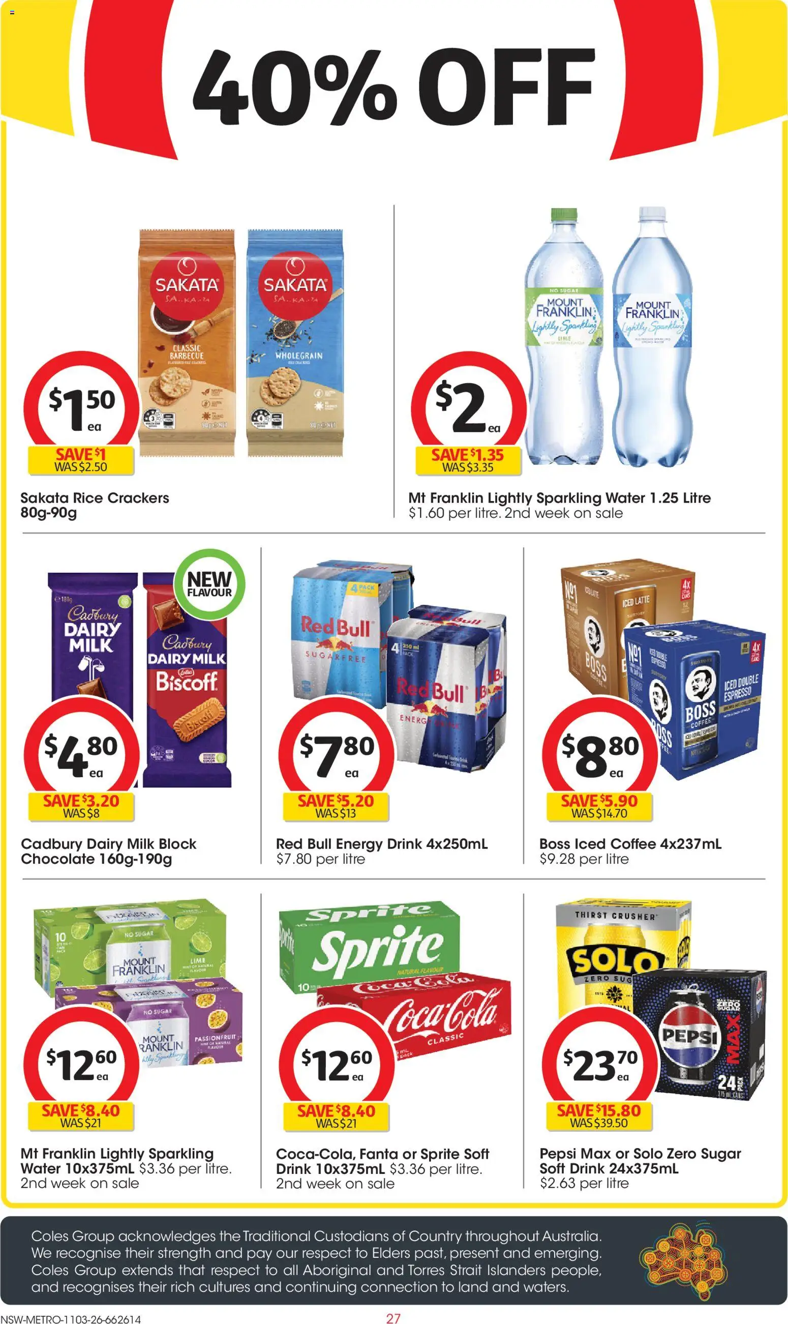 Coles catalogue - valid from 11.03.2026 | Page: 27 | Products: Milk, Rice, Sugar, Pepsi Max