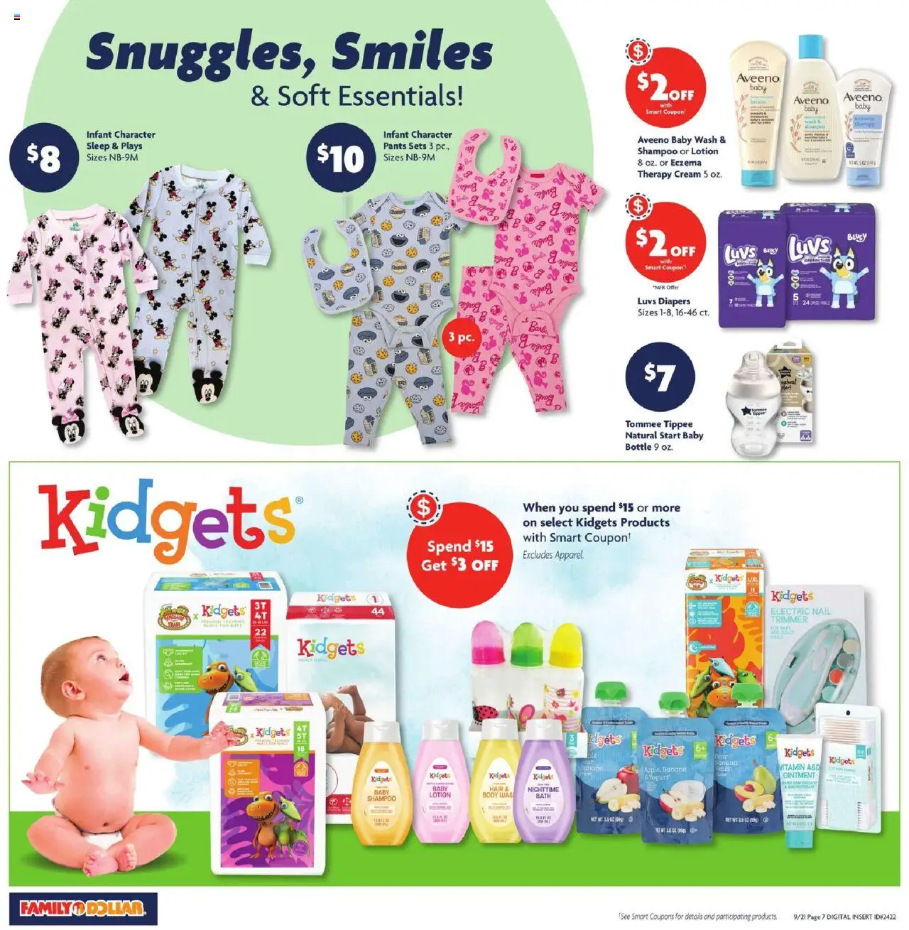 Family Dollar Weekly Ad - valid from 21.09.2025 | Page: 9 | Products: Trimmer, Nail, Shampoo, Cream