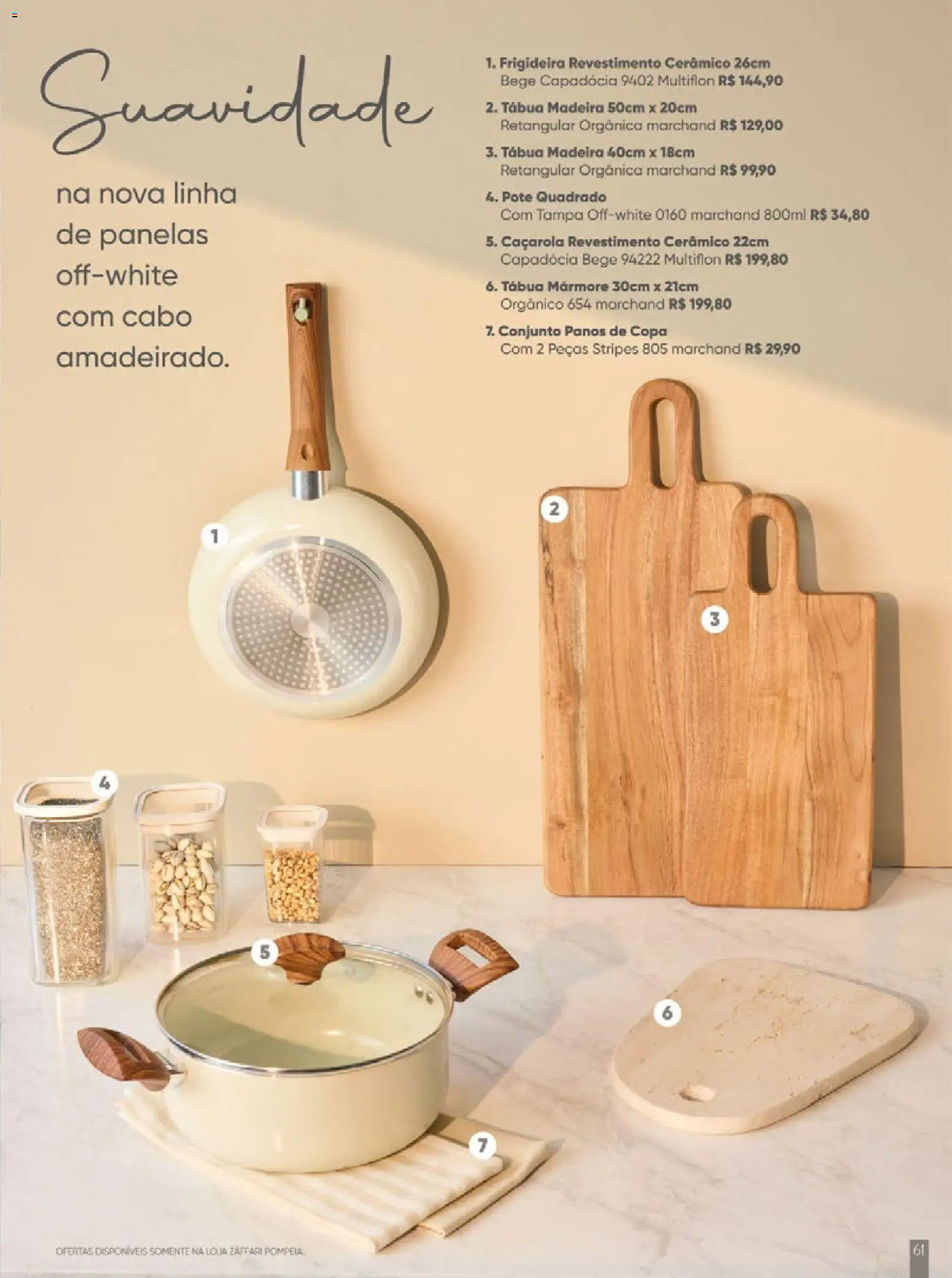 Zaffari Folheto - válido de 27.11.2025 | Página: 61 | Produtos: Frigideira, Caçarola, Copa, Cabo