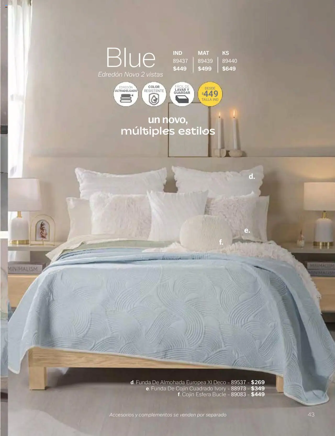 Nuevas ofertas de Vianney válidas en toda la República Mexicana desde el 24.01.2025. ¡Encuentra las mejores ofertas en Vianney catálogo Chavos! | Página: 45 | Productos: Funda, Funda de almohada, Almohada