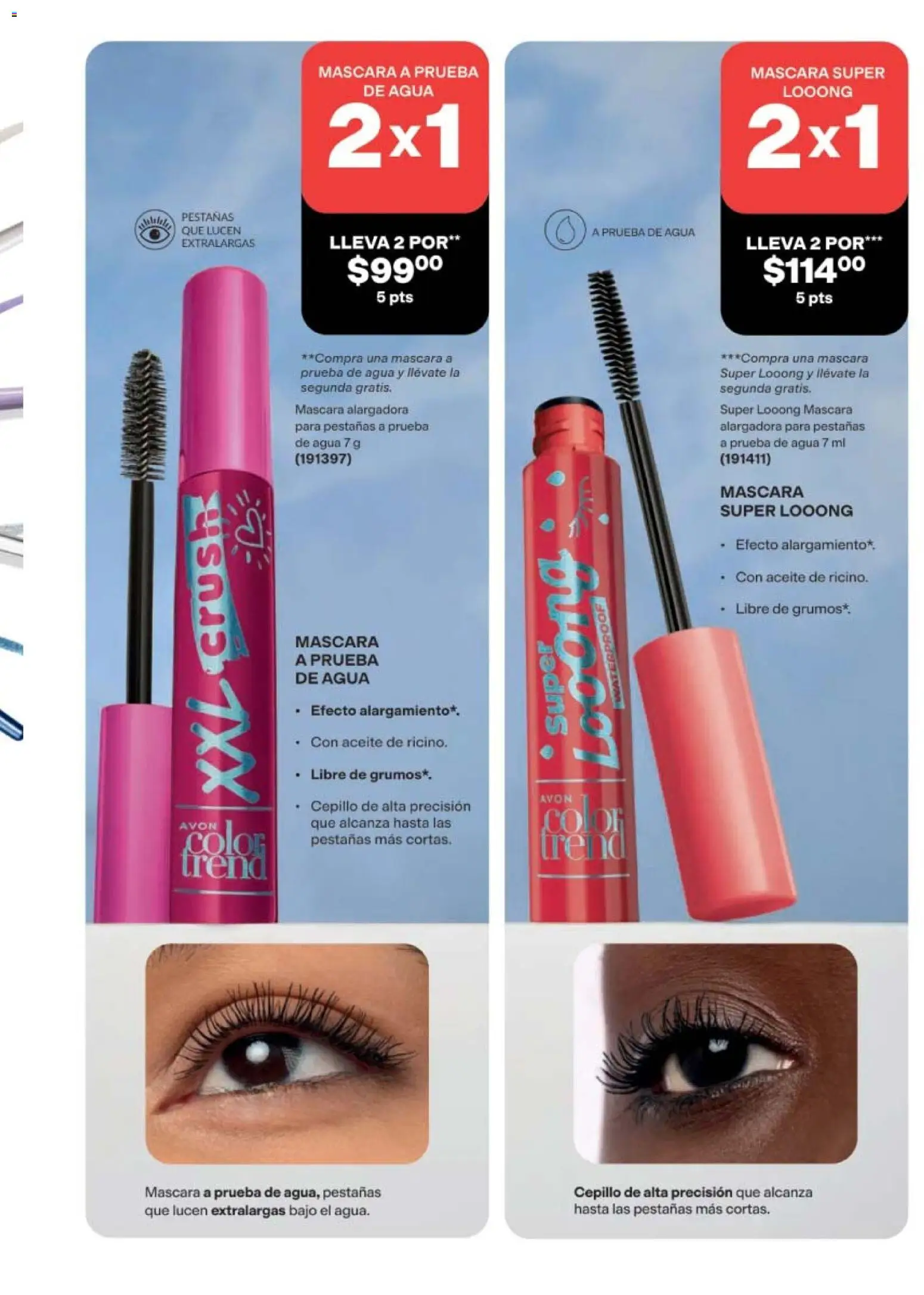 Nuevas ofertas de AVON válidas en toda la República Mexicana desde el 24.04.2026. ¡Encuentra las mejores ofertas en AVON campaña 7 2026! | Página: 57 | Productos: Cepillo, Máscara, Agua, Aceite