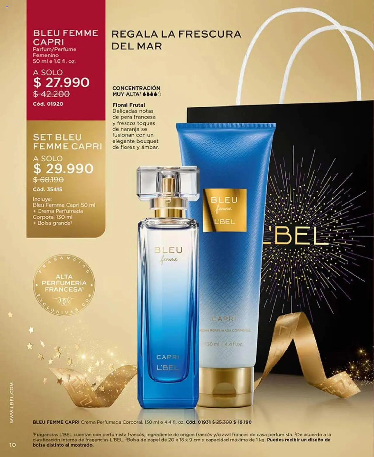 Catálogo L'Bel Campaña 17 │ válido desde el 14.10.2025 | Página: 10 | Productos: Bolsa, Pera, Crema
