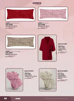 Vista previa de Andrea catálogo Lo Más Abrigador, nuevo folleto de la tienda, válido en México a partir del 19.10.2025 | Página: 50 | Productos: Bata de baño, Champagne, Baño, Bata