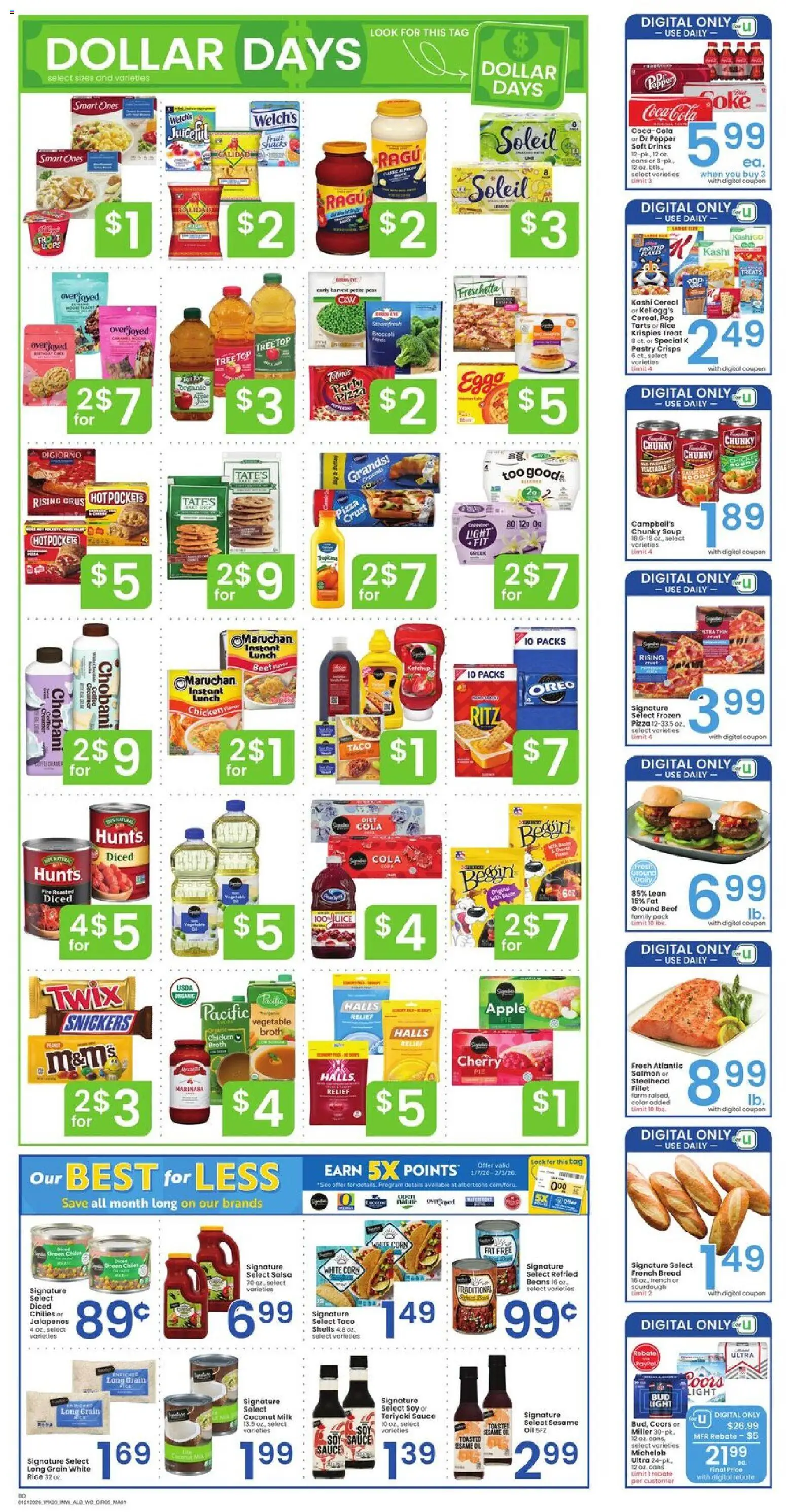 Albertsons Weekly Ad - valid from 21.01.2026 | Page: 2 | Products: Pizza, Ketchup, Pepper, Chilli