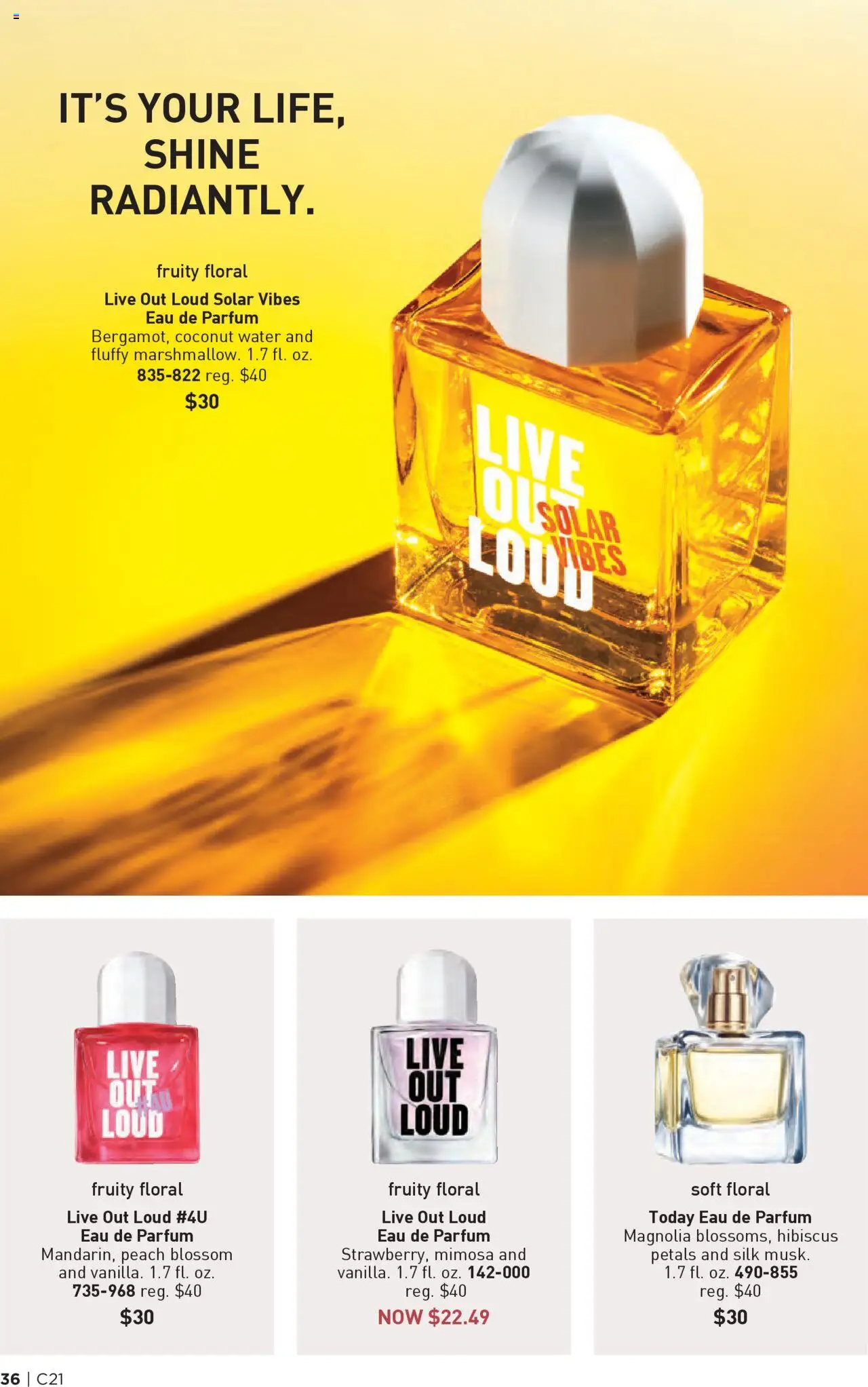 Avon Brochure - valid from 08.10.2025 | Page: 36 | Products: Water, Peach
